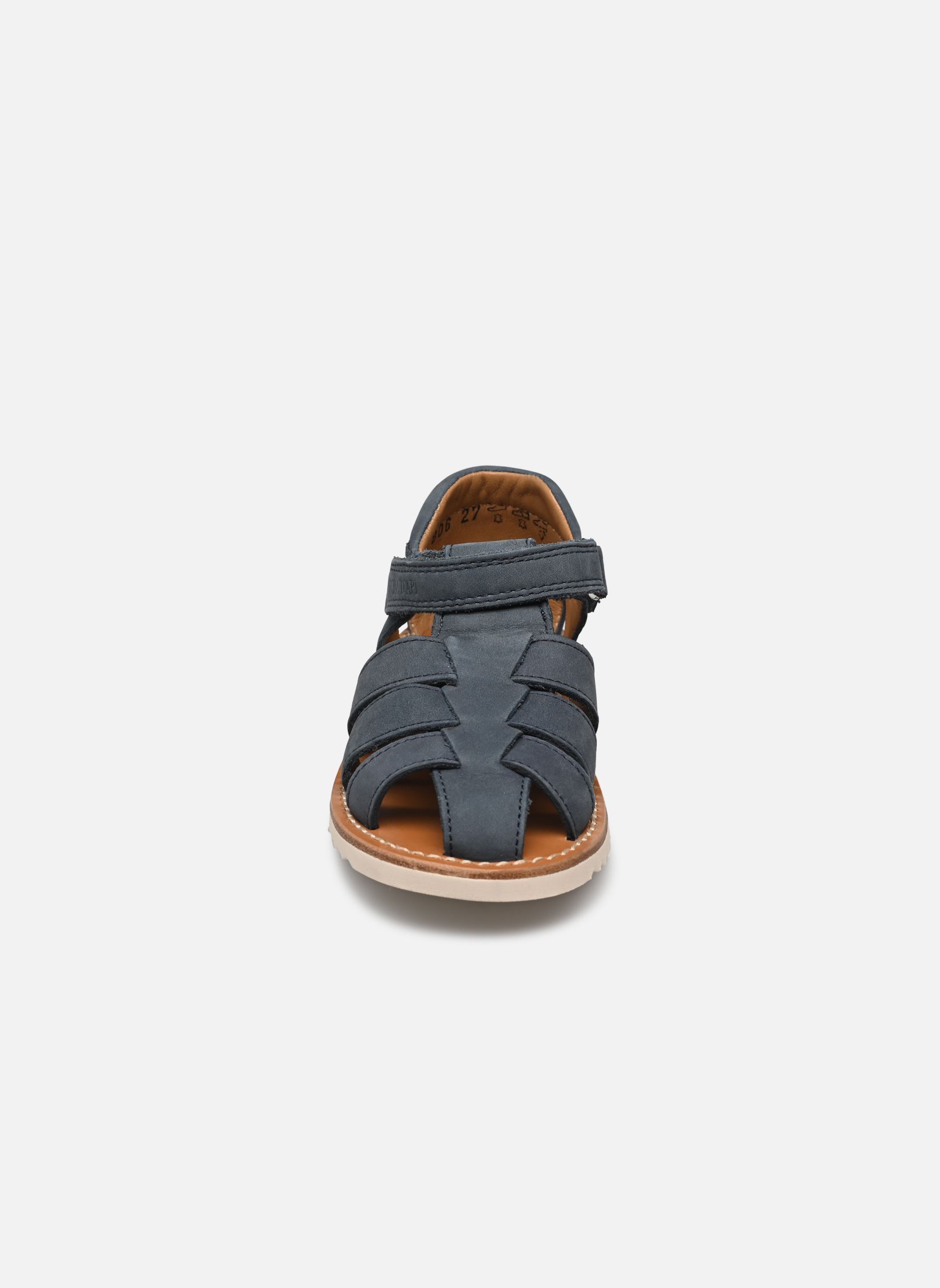 Sandales Waff Papy garçon bleu Pom d Api Sandales Waff Papy garçon bleu BLUE