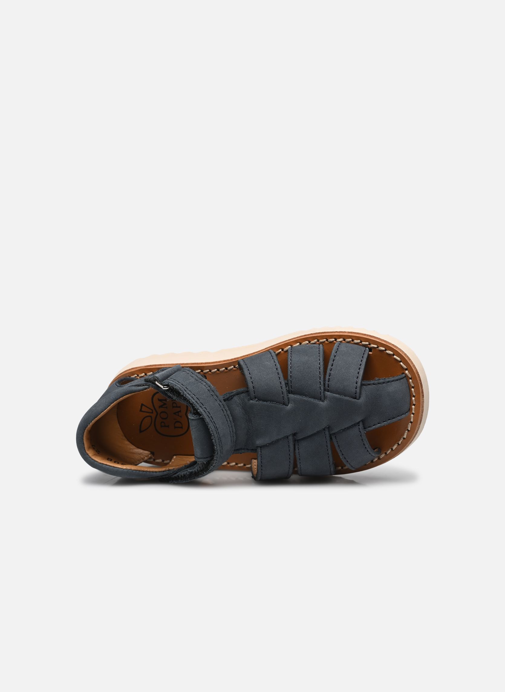 Sandales Waff Papy garçon bleu Pom d Api Sandales Waff Papy garçon bleu BLUE