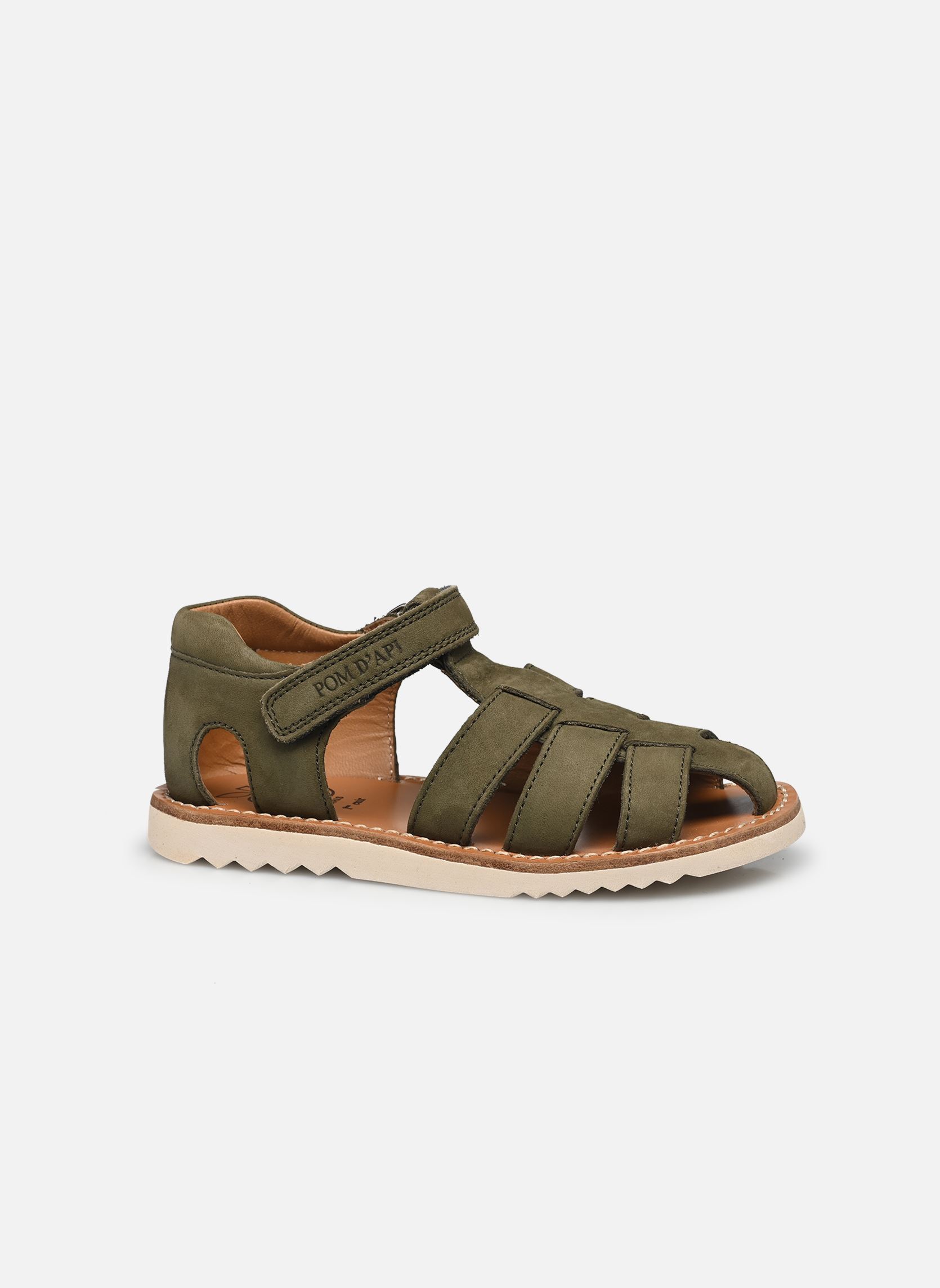 Sandalen Waff Papy jongens groen Pom d Api Sandalen Waff Papy jongens groen KAKI