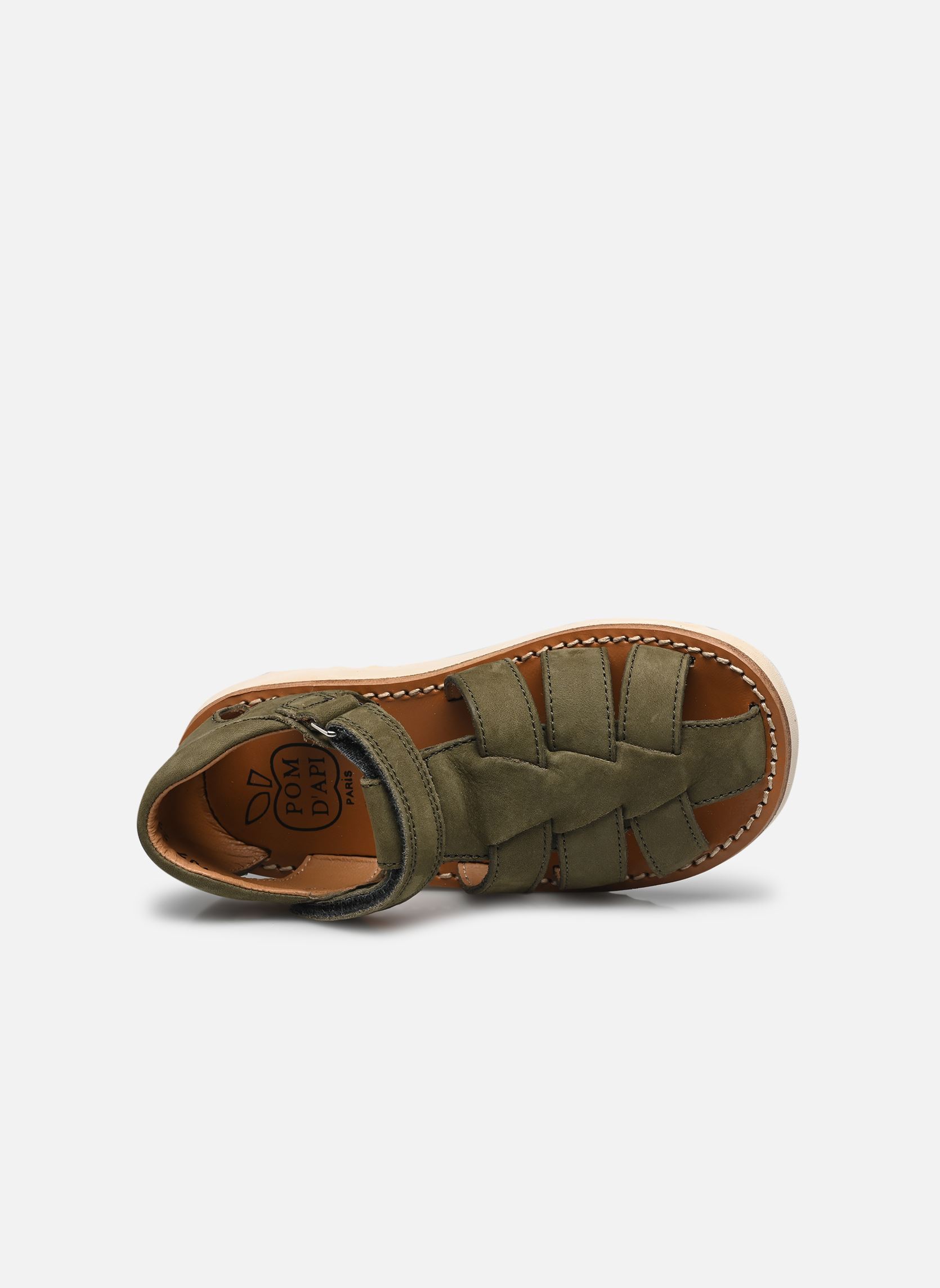 Sandalen Waff Papy jongens groen Pom d Api Sandalen Waff Papy jongens groen KAKI
