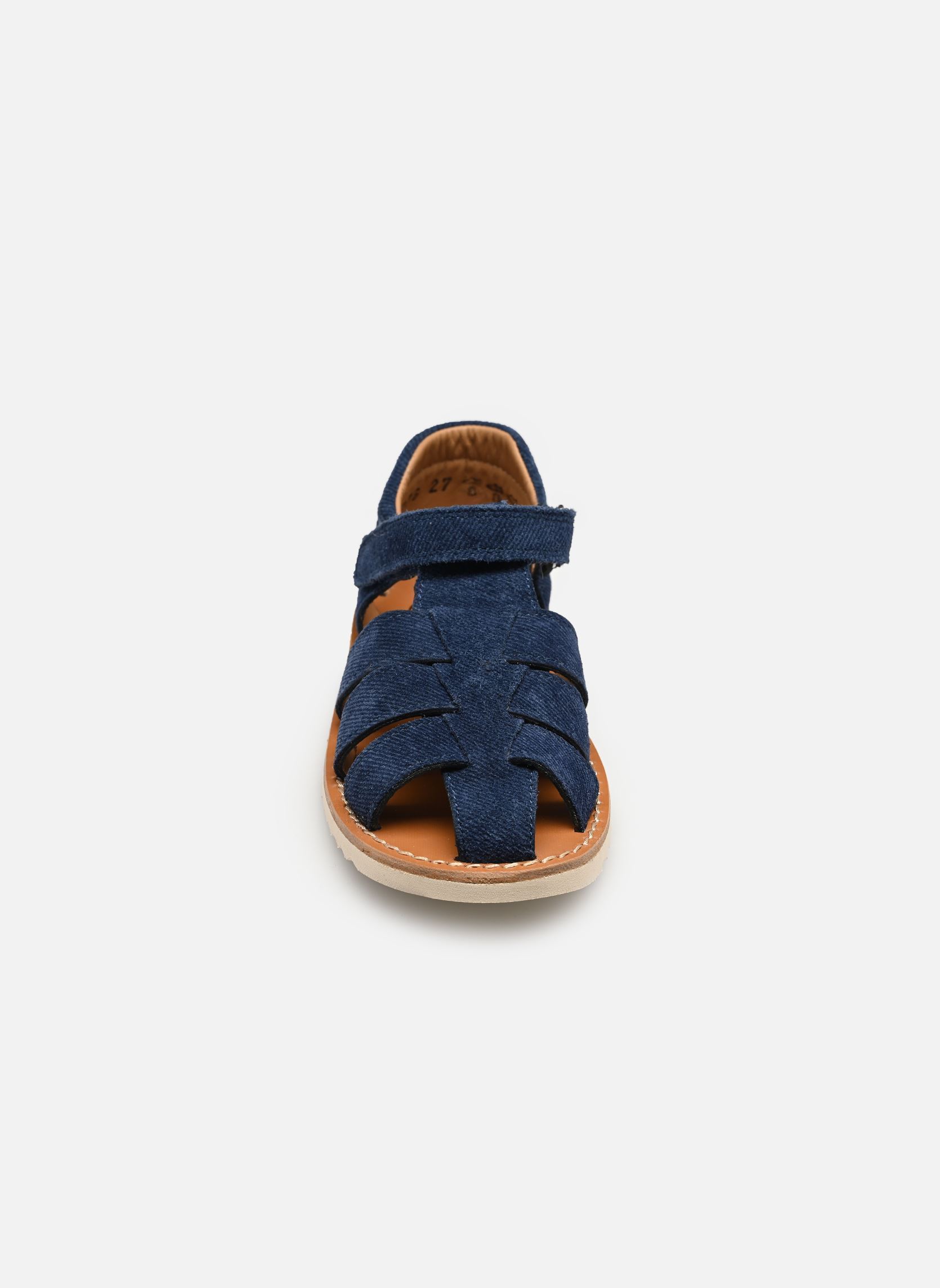 Sandales Waff Papy garçon bleu Pom d Api Sandales Waff Papy garçon bleu DENIM
