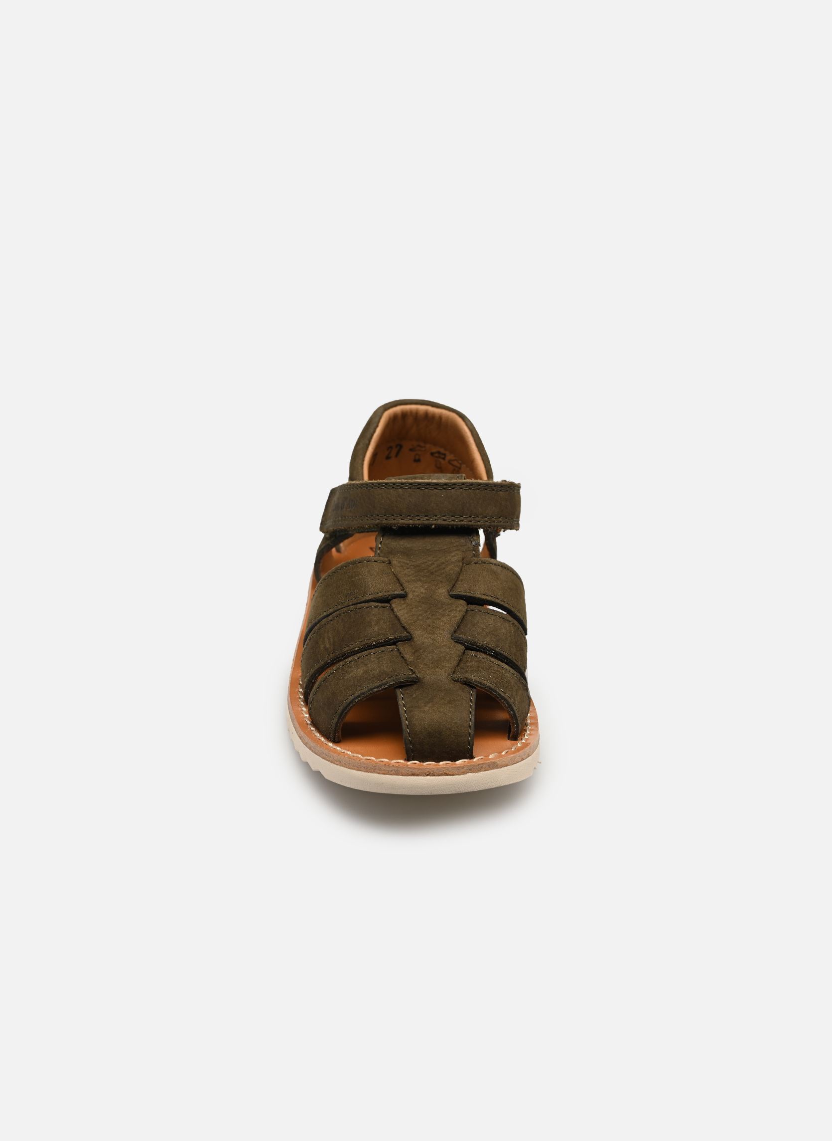 Sandales Waff Papy garçon vert Pom d Api Sandales Waff Papy garçon vert KAKI 2