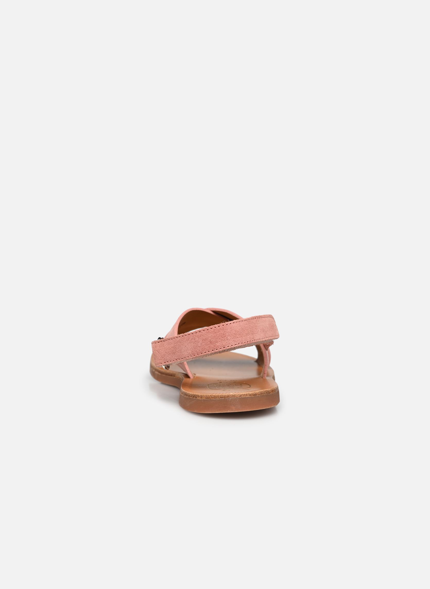 Sandalen PLAGETTE CROSS mädchen rosa Pom d Api Sandalen PLAGETTE CROSS mädchen rosa VIEUX ROSE