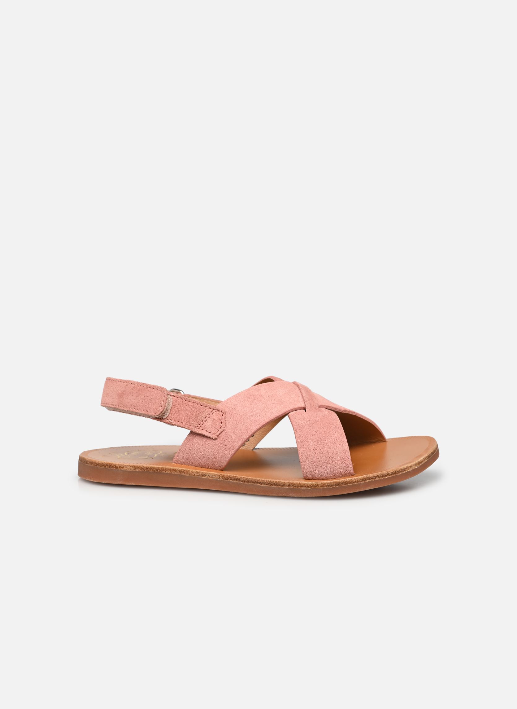 Sandalen PLAGETTE CROSS mädchen rosa Pom d Api Sandalen PLAGETTE CROSS mädchen rosa VIEUX ROSE