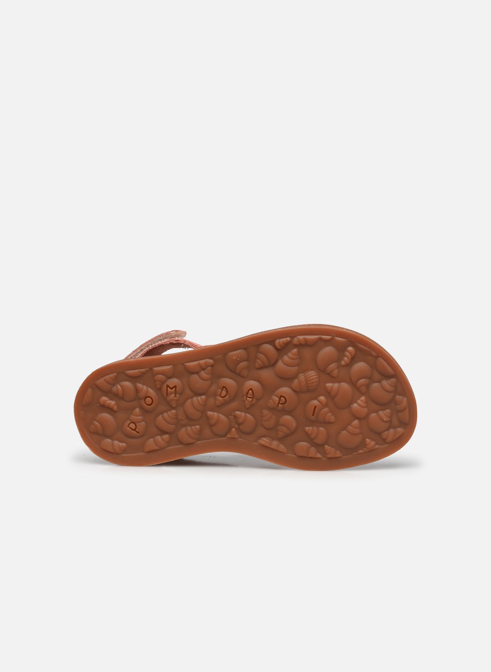 Sandalen PLAGETTE CROSS mädchen rosa Pom d Api Sandalen PLAGETTE CROSS mädchen rosa VIEUX ROSE