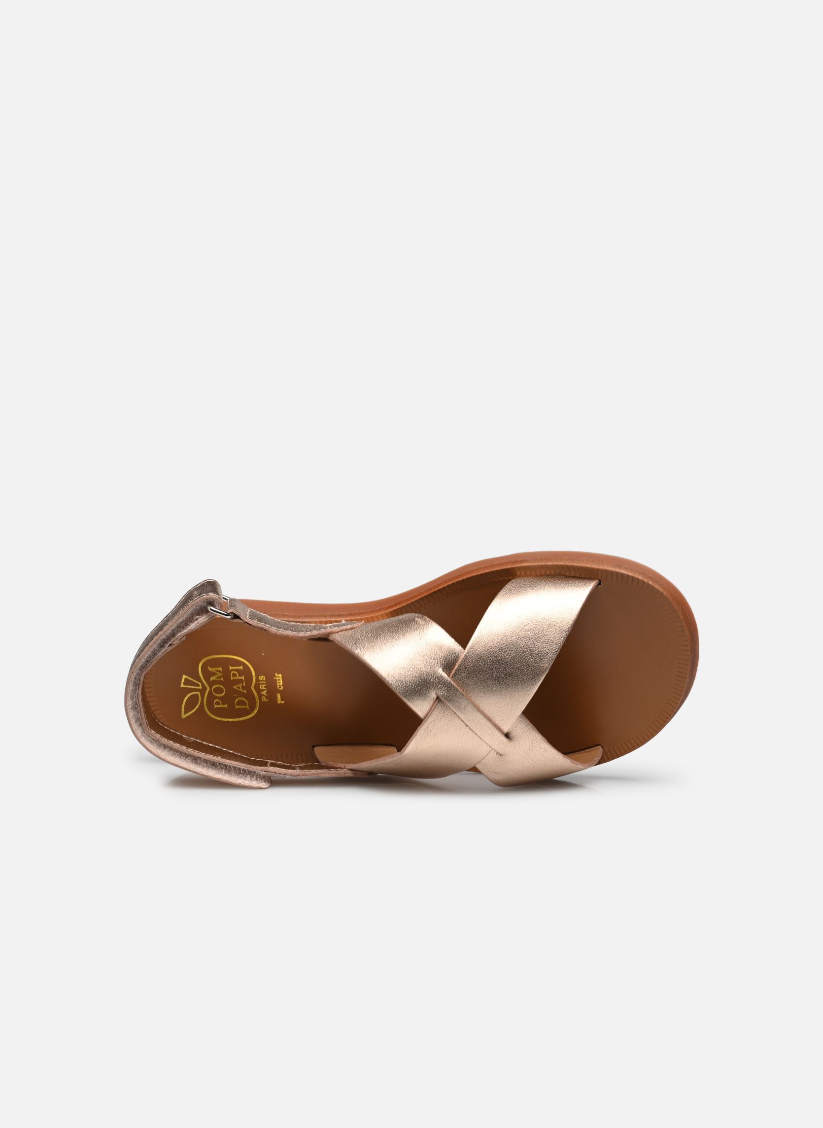 Sandali PLAGETTE CROSS bambina oro e bronzo Pom d Api Sandali PLAGETTE CROSS bambina oro e bronzo CUIVRE 2