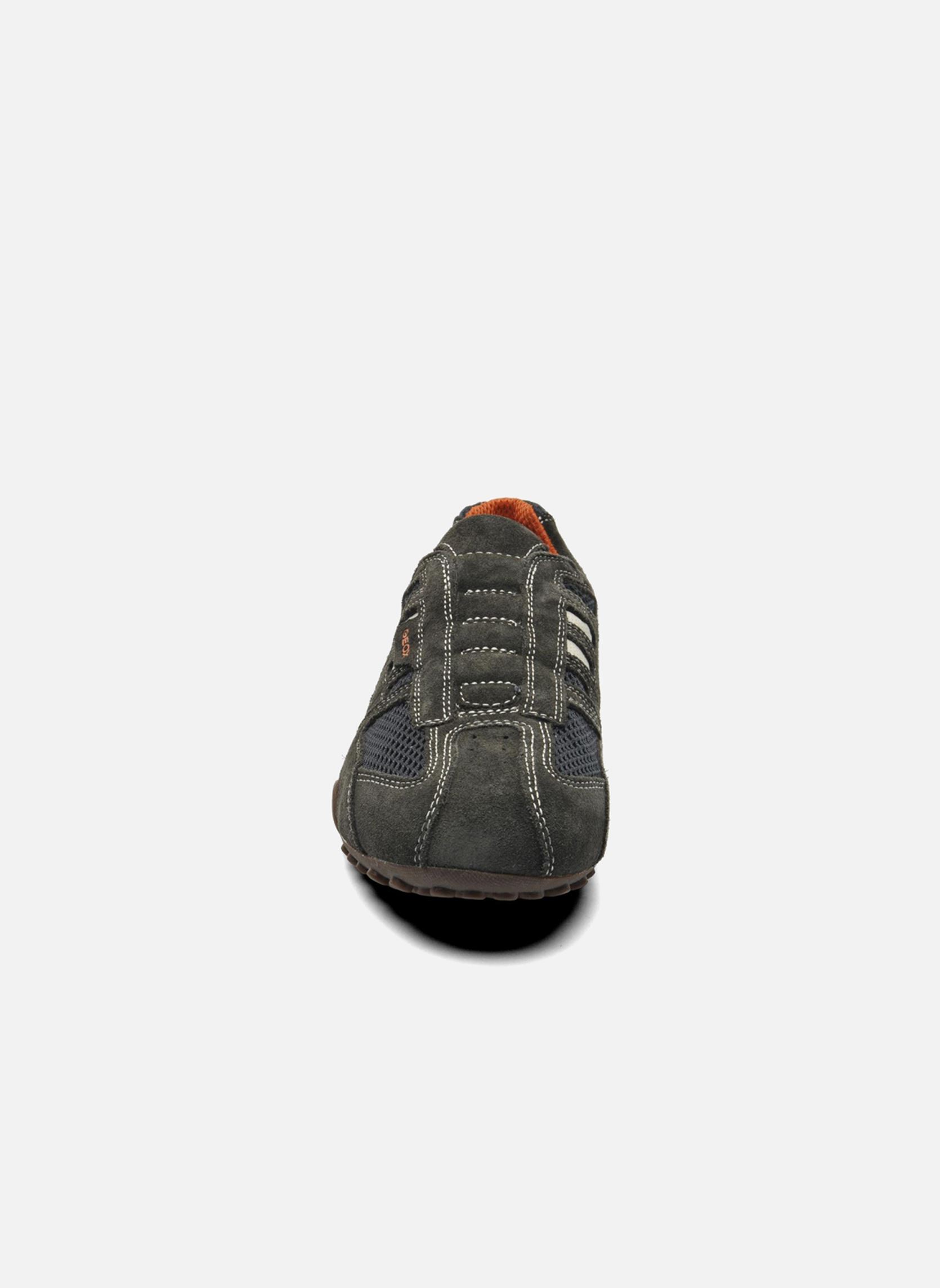Baskets basses U SNAKE L U4207L homme gris Geox Baskets basses U SNAKE L U4207L homme gris Dk greyoff white