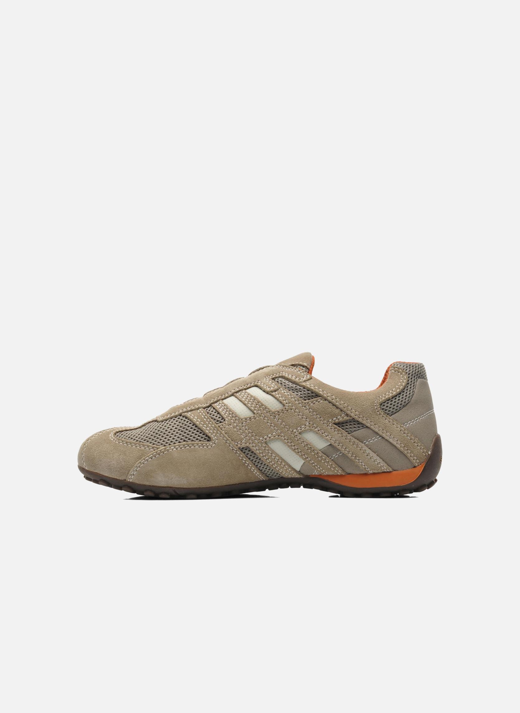 Baskets basses U SNAKE L U4207L homme beige Geox Baskets basses U SNAKE L U4207L homme beige BEIGE/DK ORANGE