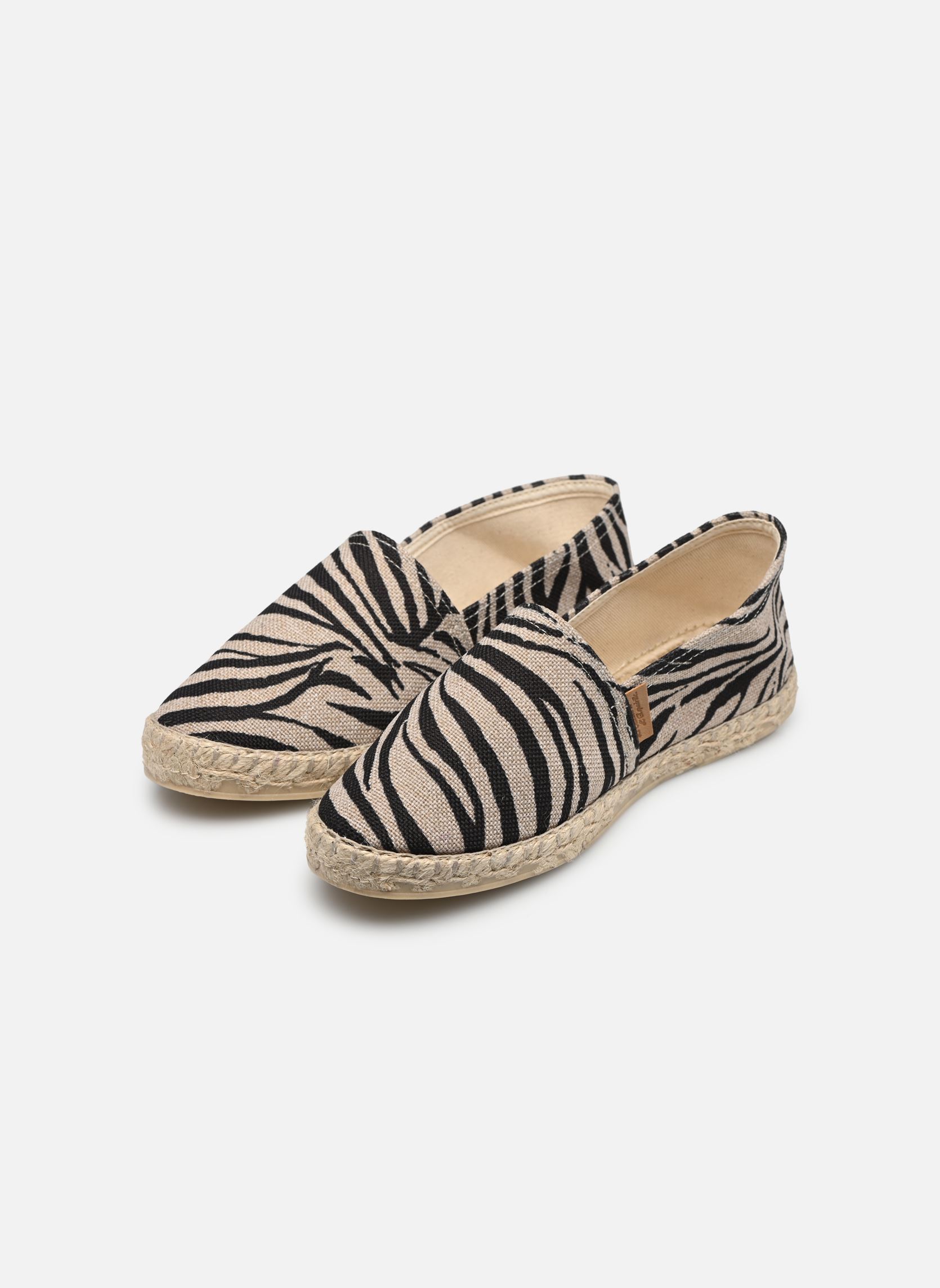 Flache Espadrilles Espadrille 324 Rustic damen mehrfarbig La maison de l'espadrille Flache Espadrilles Espadrille 324 Rustic damen mehrfarbig ZEBRE