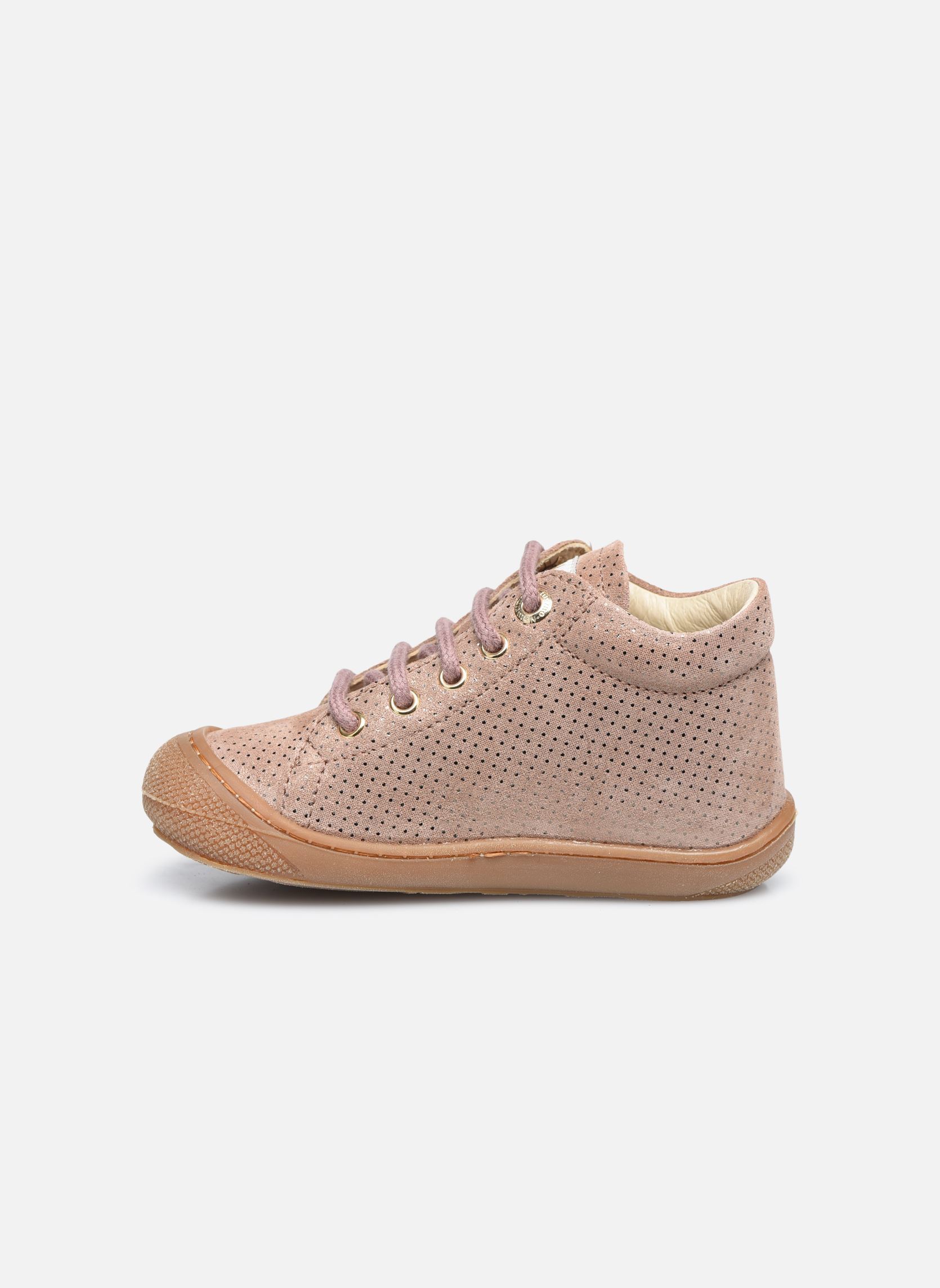 Babyschoenen Cocoon meisjes roze Naturino Babyschoenen Cocoon meisjes roze Lam Dots Rosa Antico