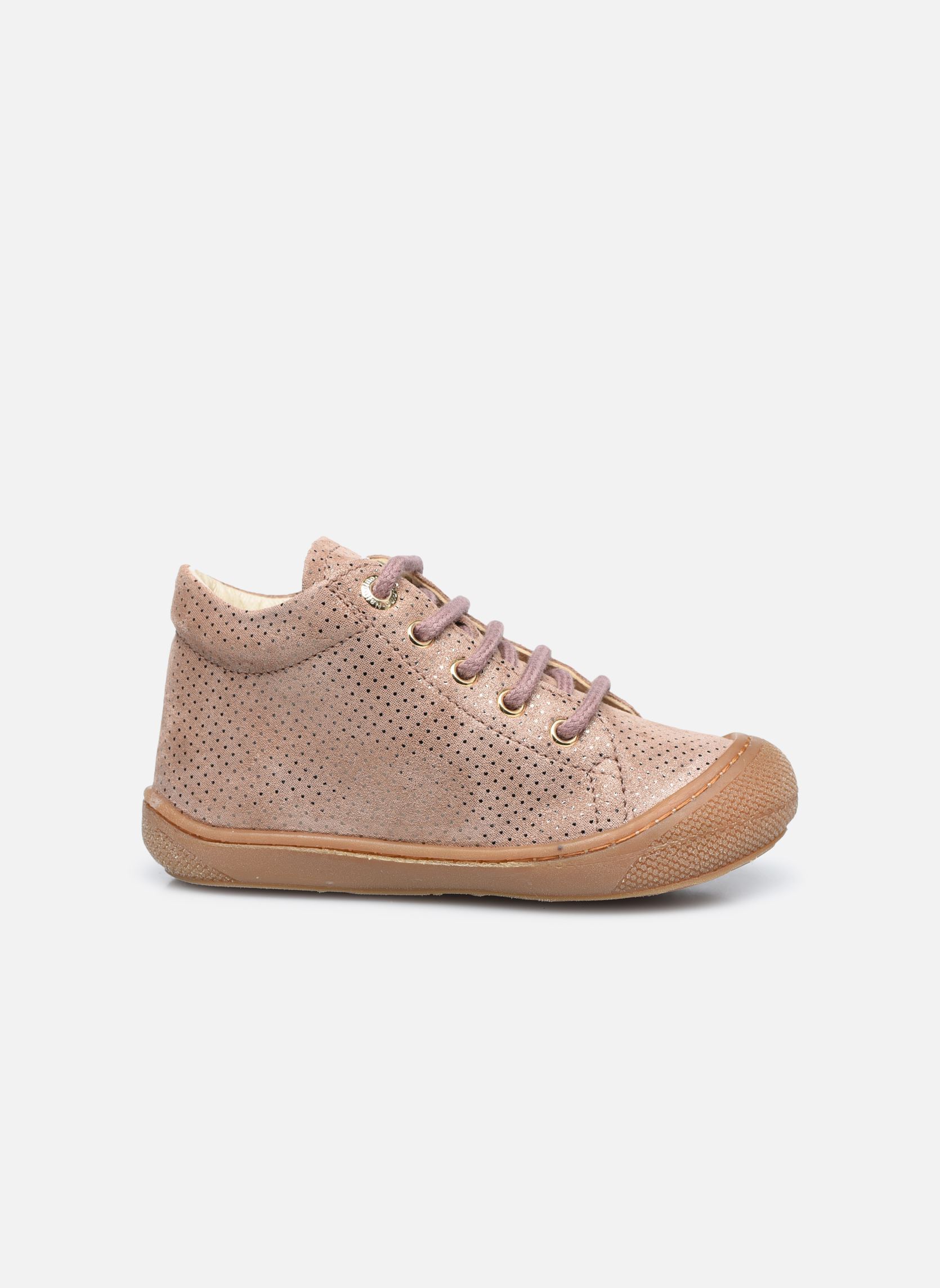 Babyschoenen Cocoon meisjes roze Naturino Babyschoenen Cocoon meisjes roze Lam Dots Rosa Antico