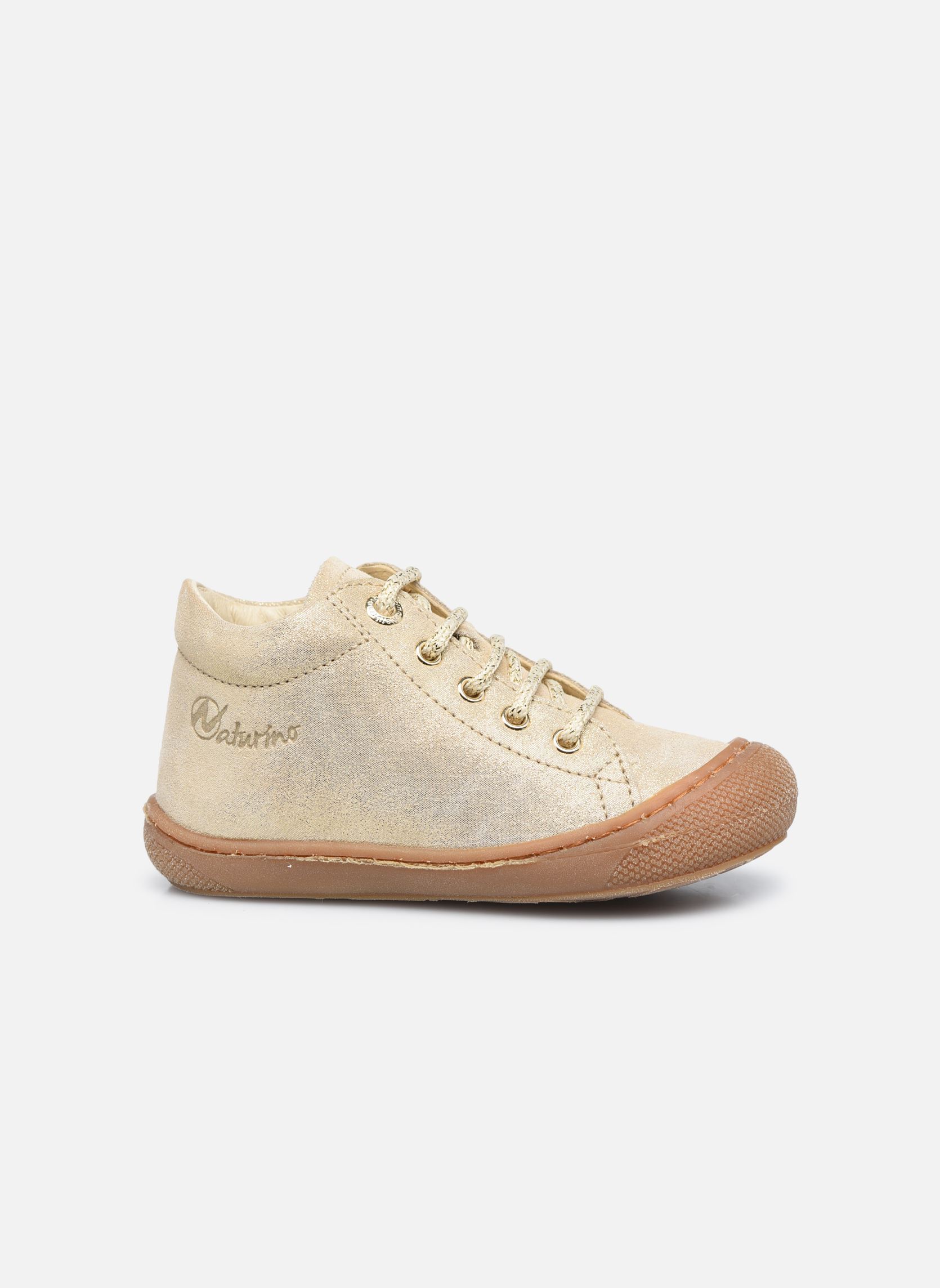 Chaussures premiers pas Cocoon fille or et bronze Naturino Chaussures premiers pas Cocoon fille or et bronze GLITTER PLATINO