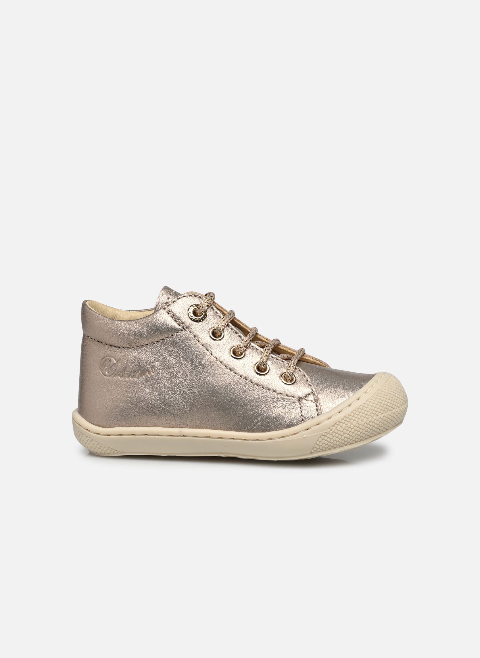 Babyschoenen Cocoon meisjes goud en brons Naturino Babyschoenen Cocoon meisjes goud en brons MET PEBBLED CIPRIA
