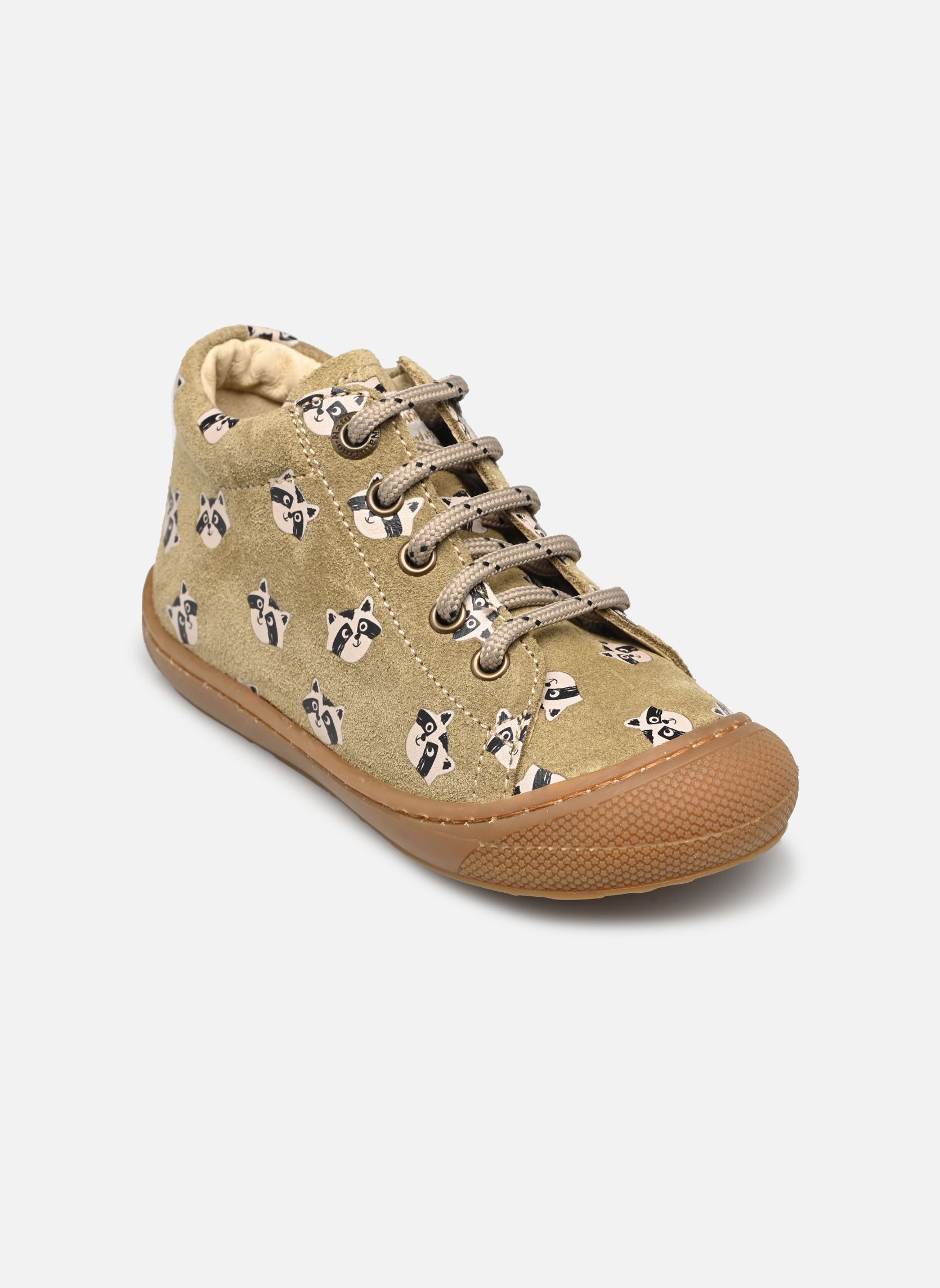 Chaussures premiers pas Cocoon garçon vert Naturino Chaussures premiers pas Cocoon garçon vert SUEDE PR BLOOM RANCOON STONE T
