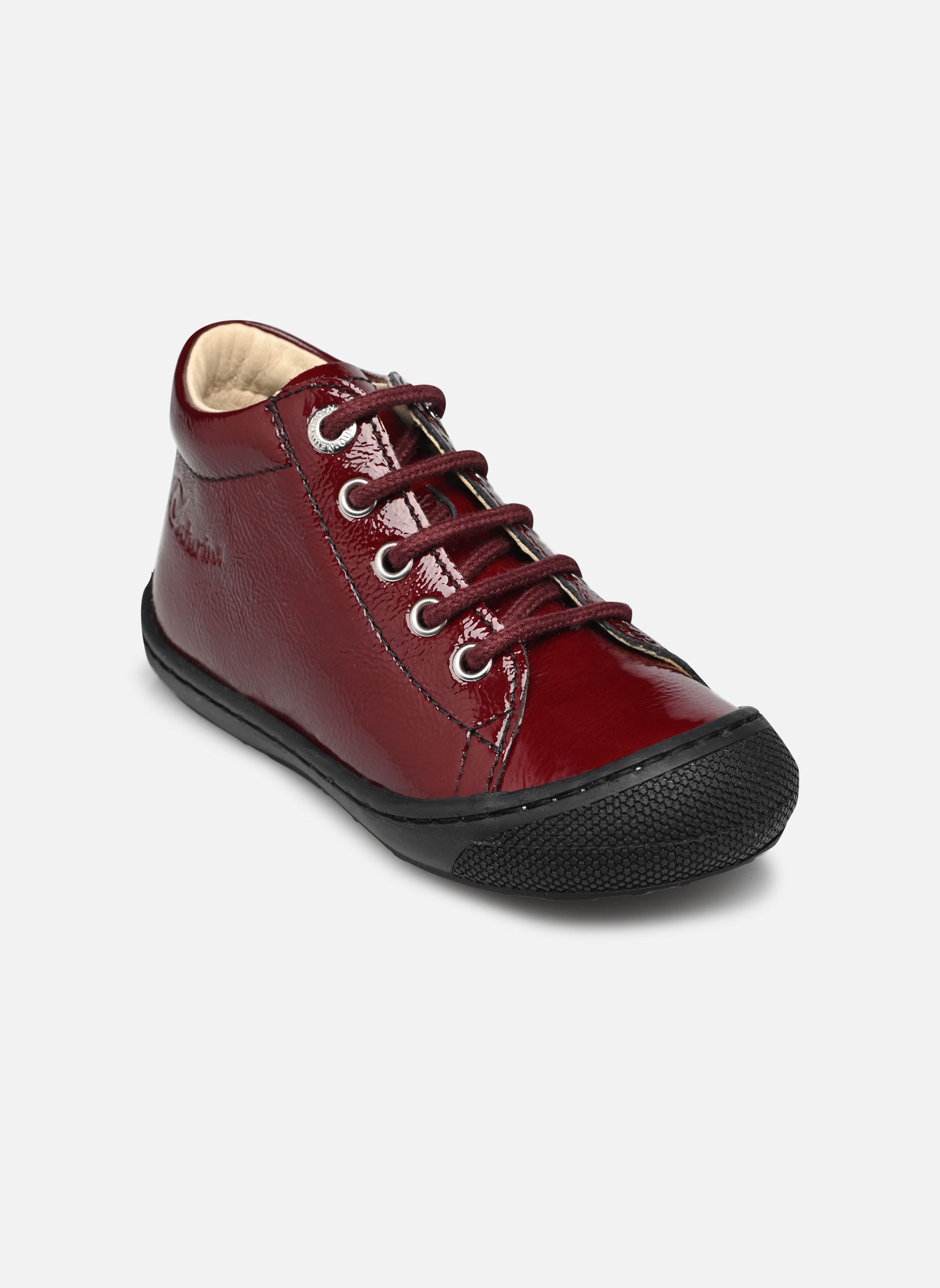 Babyschoenen Cocoon meisjes bordeaux Naturino Babyschoenen Cocoon meisjes bordeaux NAPLAK BORDEAUX SOLE BLACK