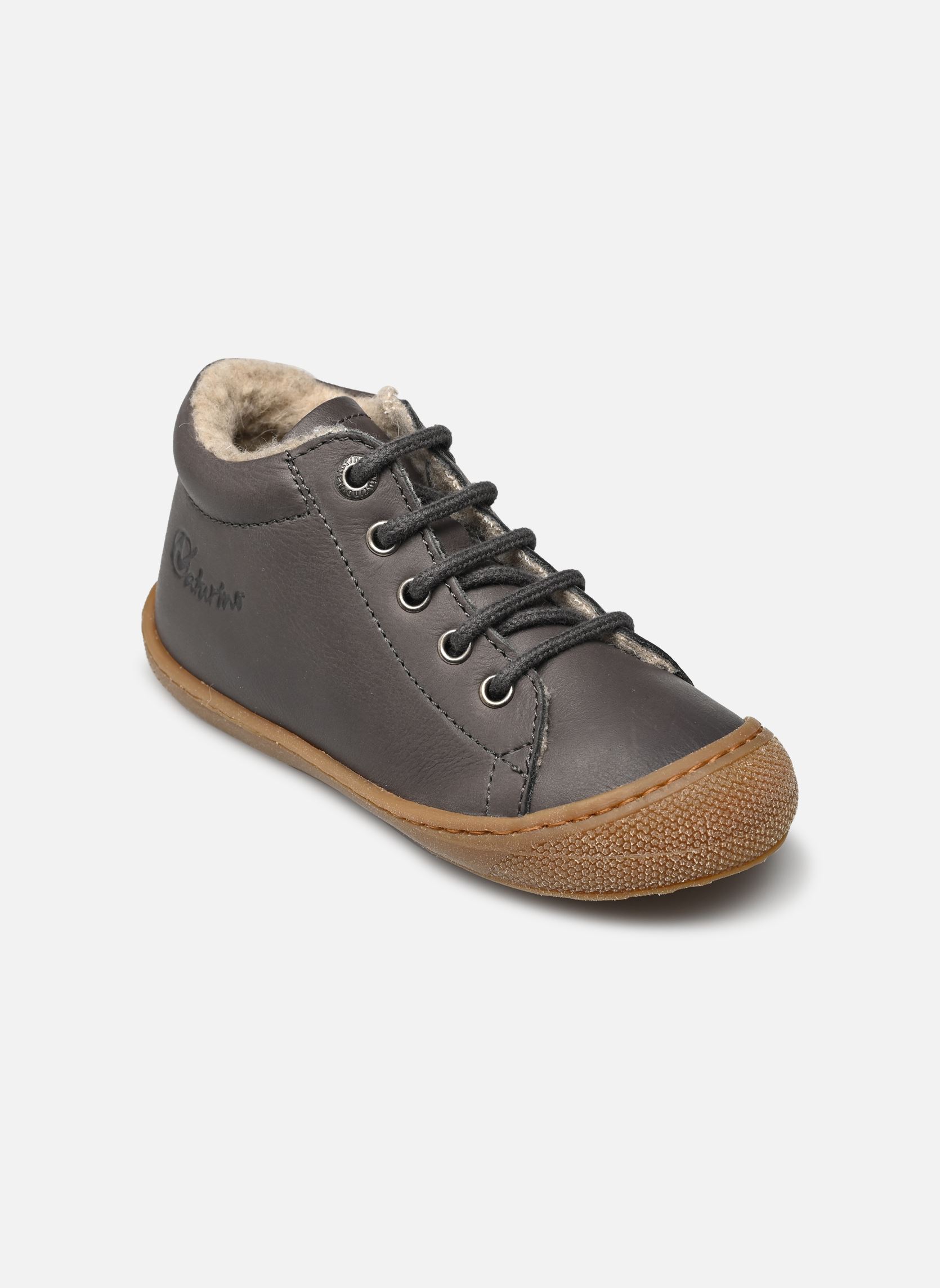 Chaussures premiers pas Cocoon garçon gris Naturino Chaussures premiers pas Cocoon garçon gris NAPPA SPAZZ LINE WOOL ANTHRACI