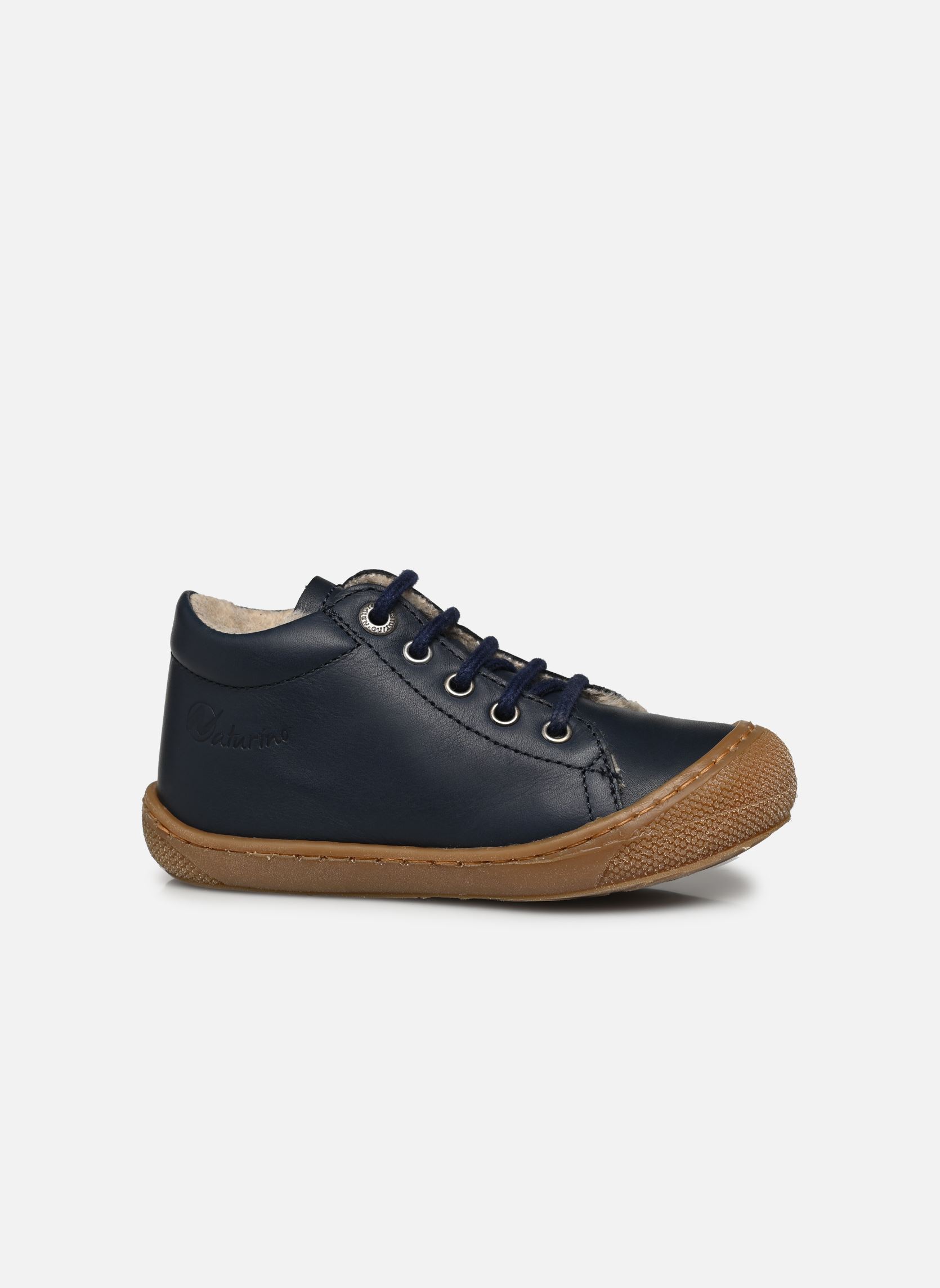 Chaussures premiers pas Cocoon bleu Naturino Chaussures premiers pas Cocoon bleu NAPPA SPAZZ LINE WOOL NAVY