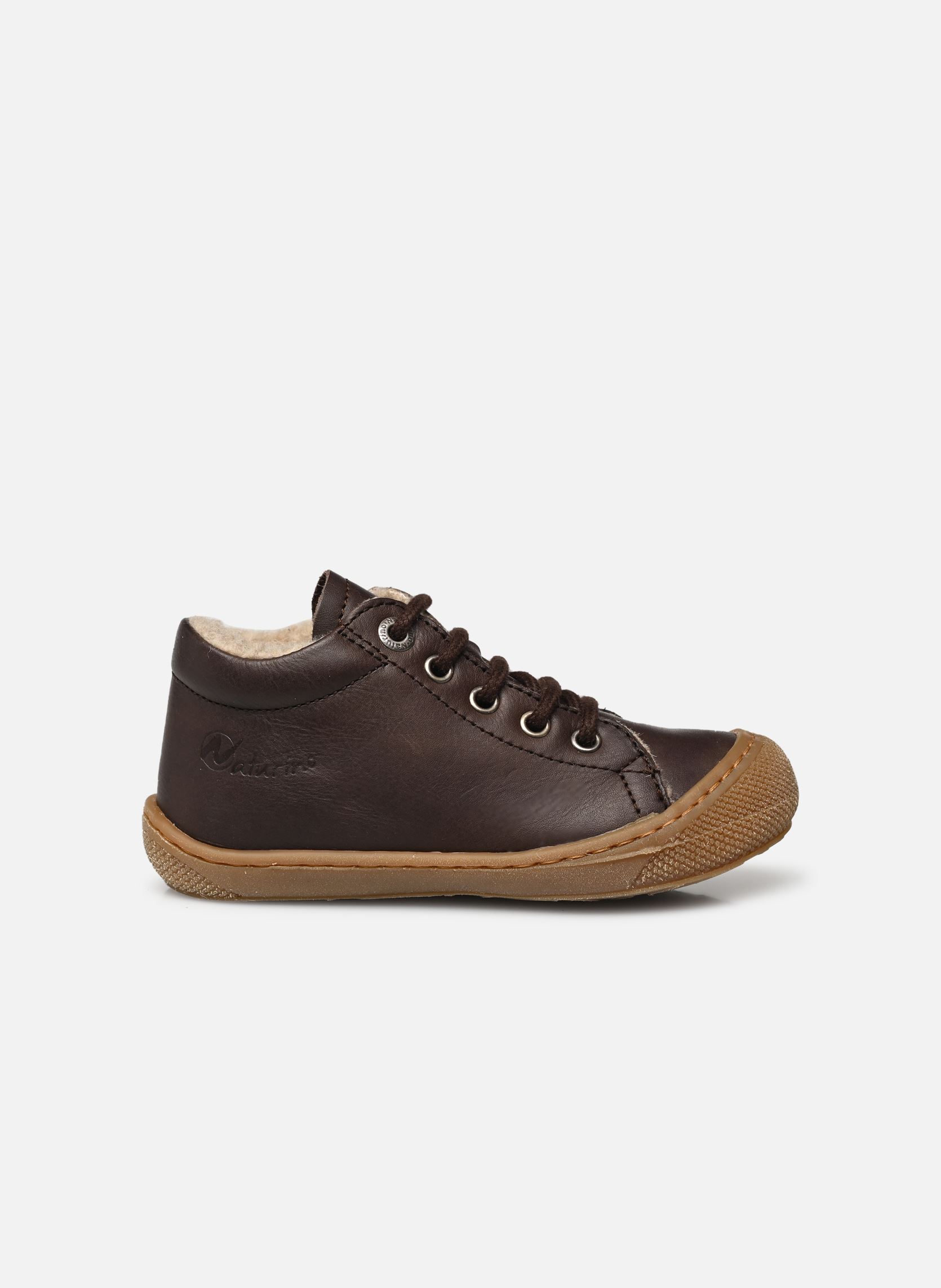 Chaussures premiers pas Cocoon garçon marron Naturino Chaussures premiers pas Cocoon garçon marron NAPPA SPAZZ LINE WOOL DARK BRO