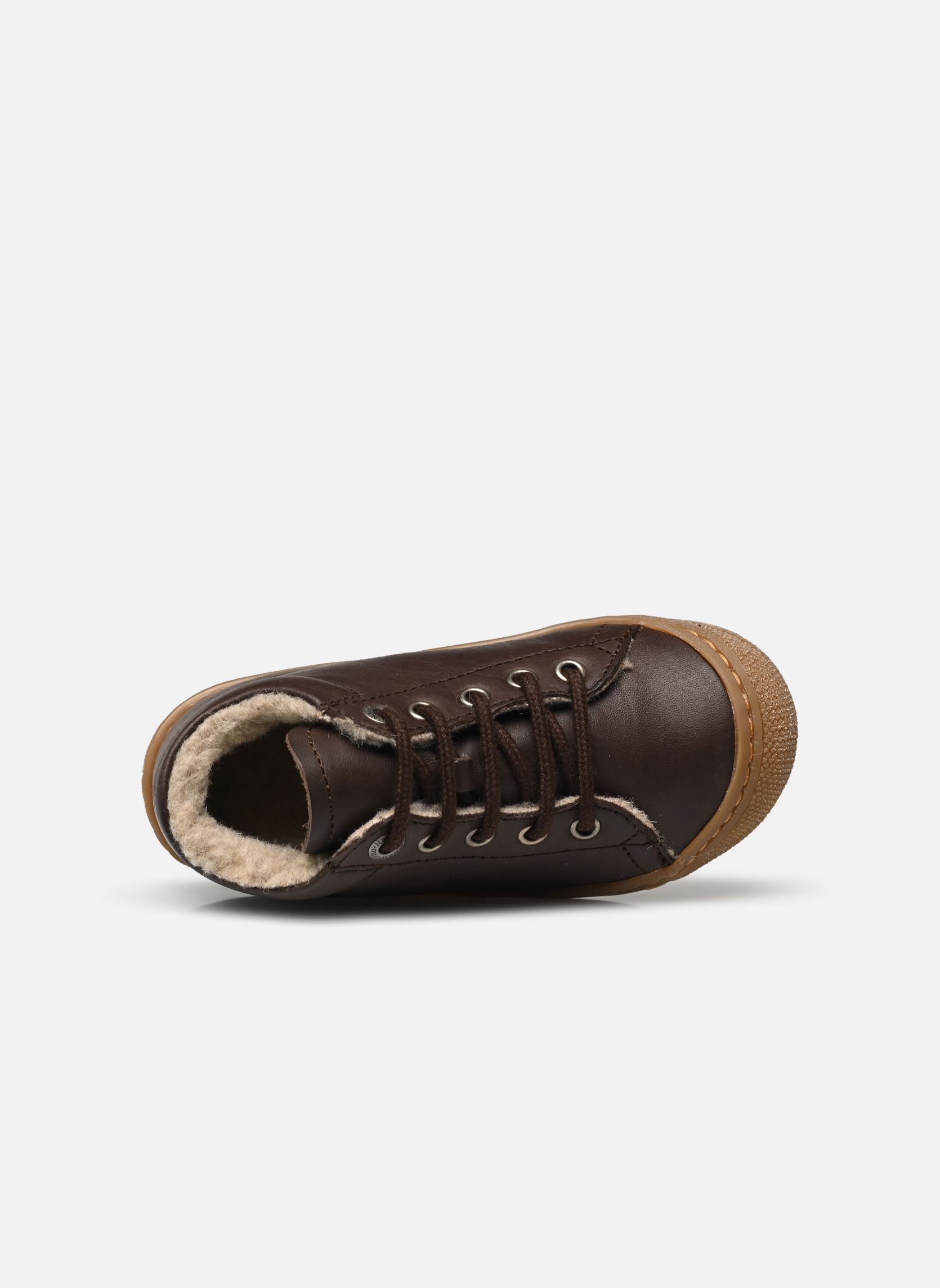 Chaussures premiers pas Cocoon garçon marron Naturino Chaussures premiers pas Cocoon garçon marron NAPPA SPAZZ LINE WOOL DARK BRO