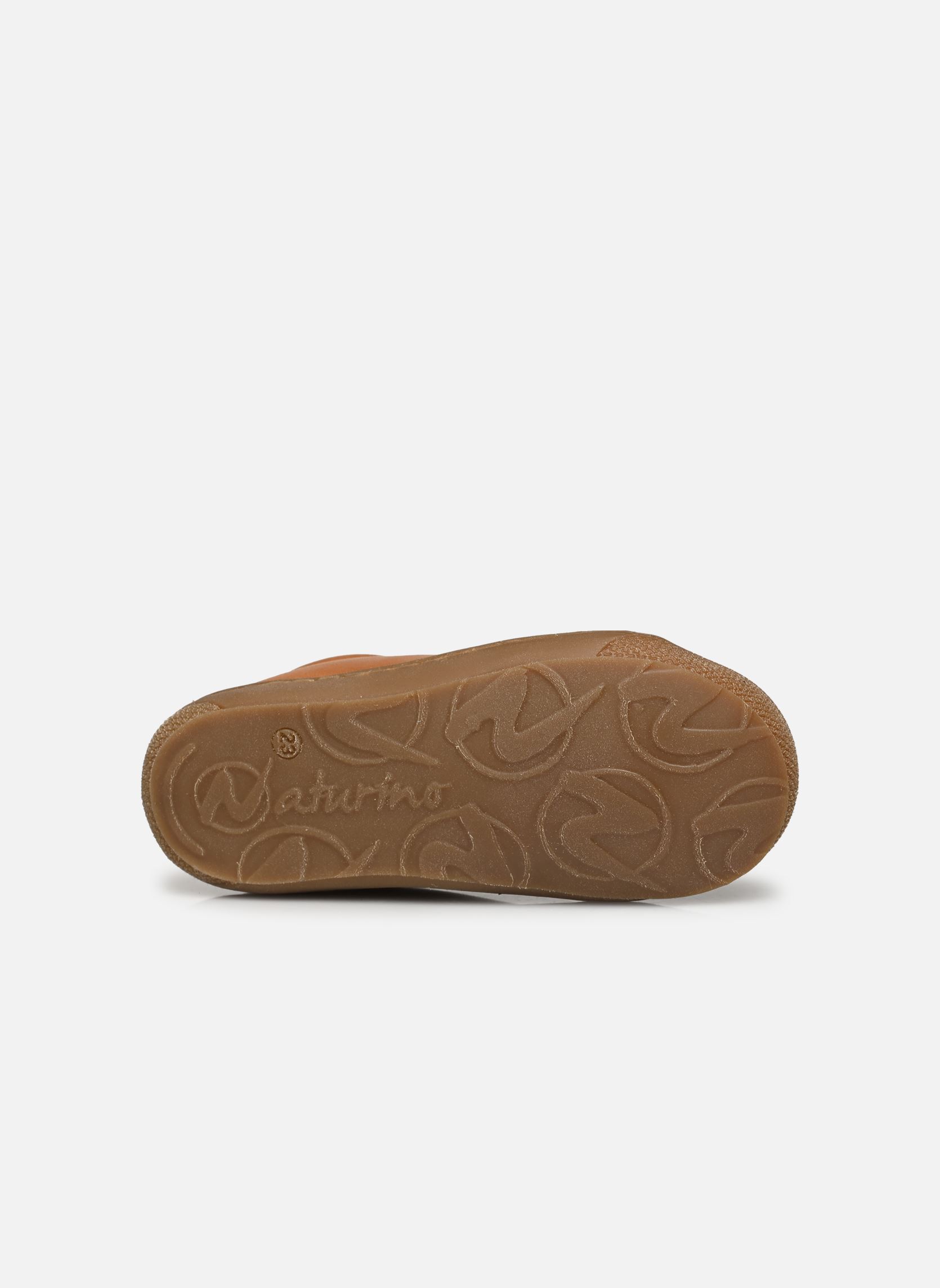 Babyschoenen Cocoon bruin Naturino Babyschoenen Cocoon bruin NAPPA SPAZZ LINE WOOL COGNAC