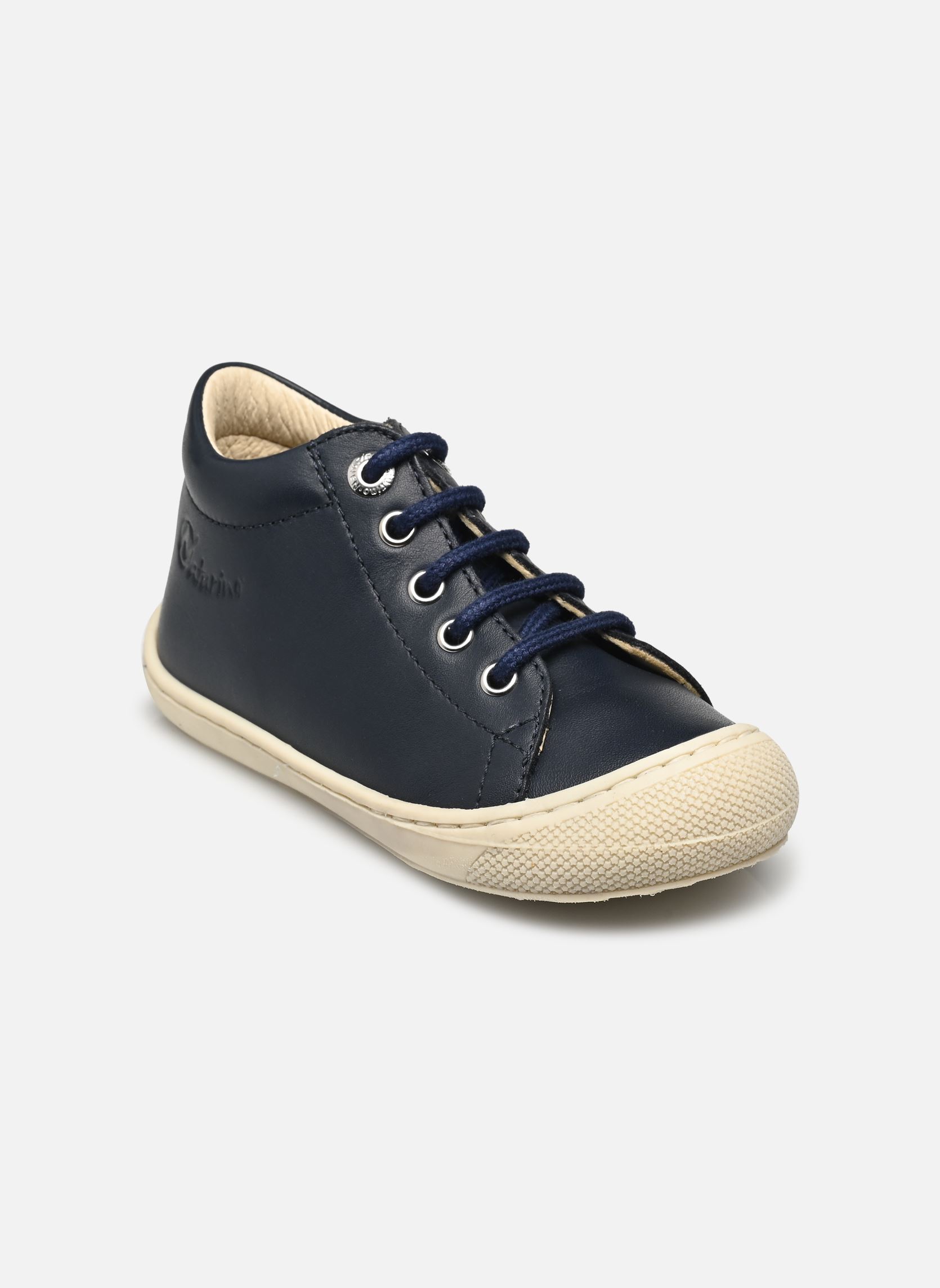 Chaussures premiers pas Cocoon bleu Naturino Chaussures premiers pas Cocoon bleu NAPPA SPAZZ SOLE BONE NAVY
