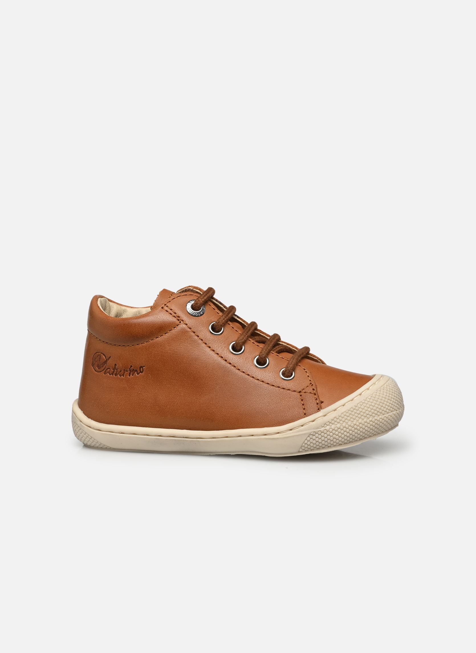 Chaussures premiers pas Cocoon marron Naturino Chaussures premiers pas Cocoon marron NAPPA SPAZZ SOLE BONE COGNAC