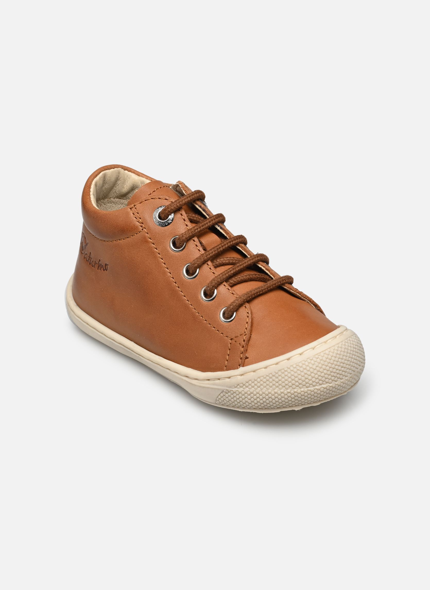 Chaussures premiers pas Cocoon marron Naturino Chaussures premiers pas Cocoon marron NAPPA SPAZZ SOLE BONE COGNAC