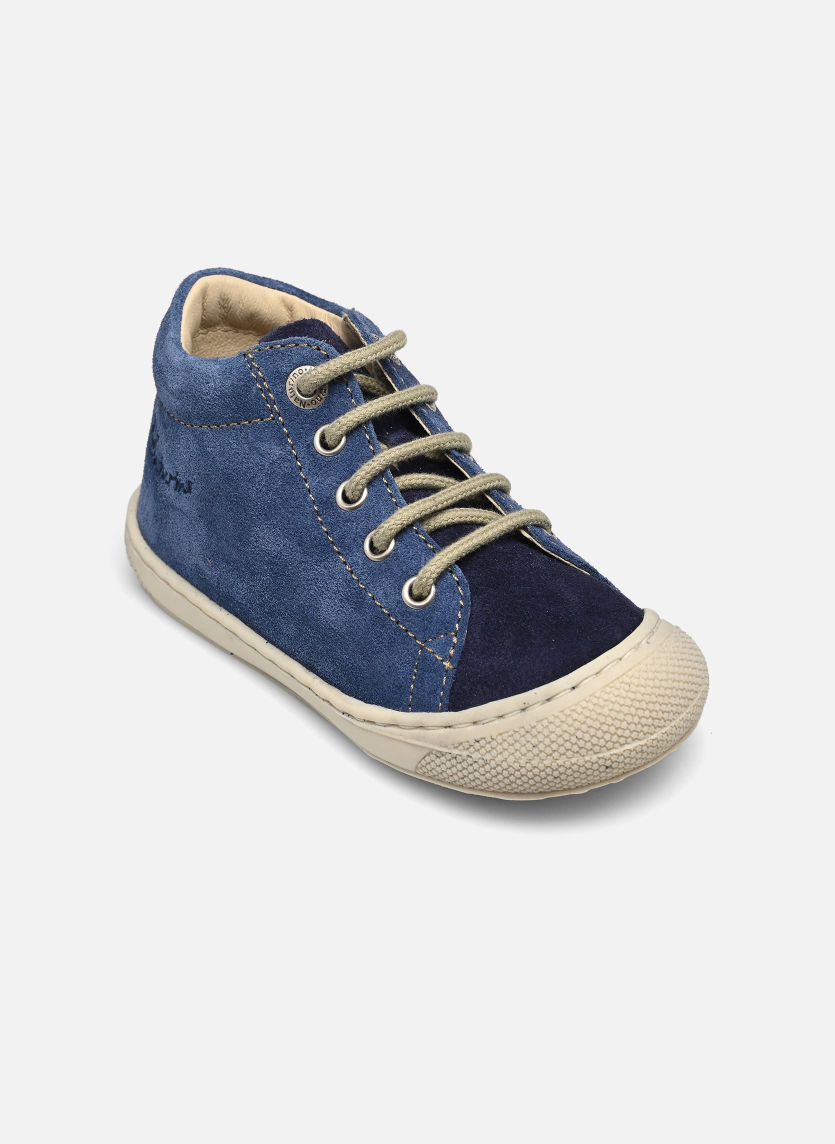 Chaussures premiers pas Cocoon garçon bleu Naturino Chaussures premiers pas Cocoon garçon bleu SUEDE SOLE BONE NAVY AZURE