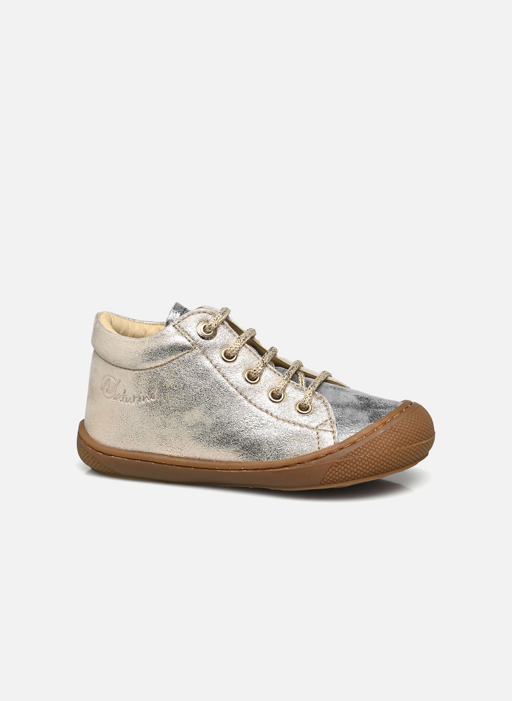 Babyschoenen Cocoon meisjes goud en brons Naturino Babyschoenen Cocoon meisjes goud en brons MONET ANTHRACITE PLATINUM