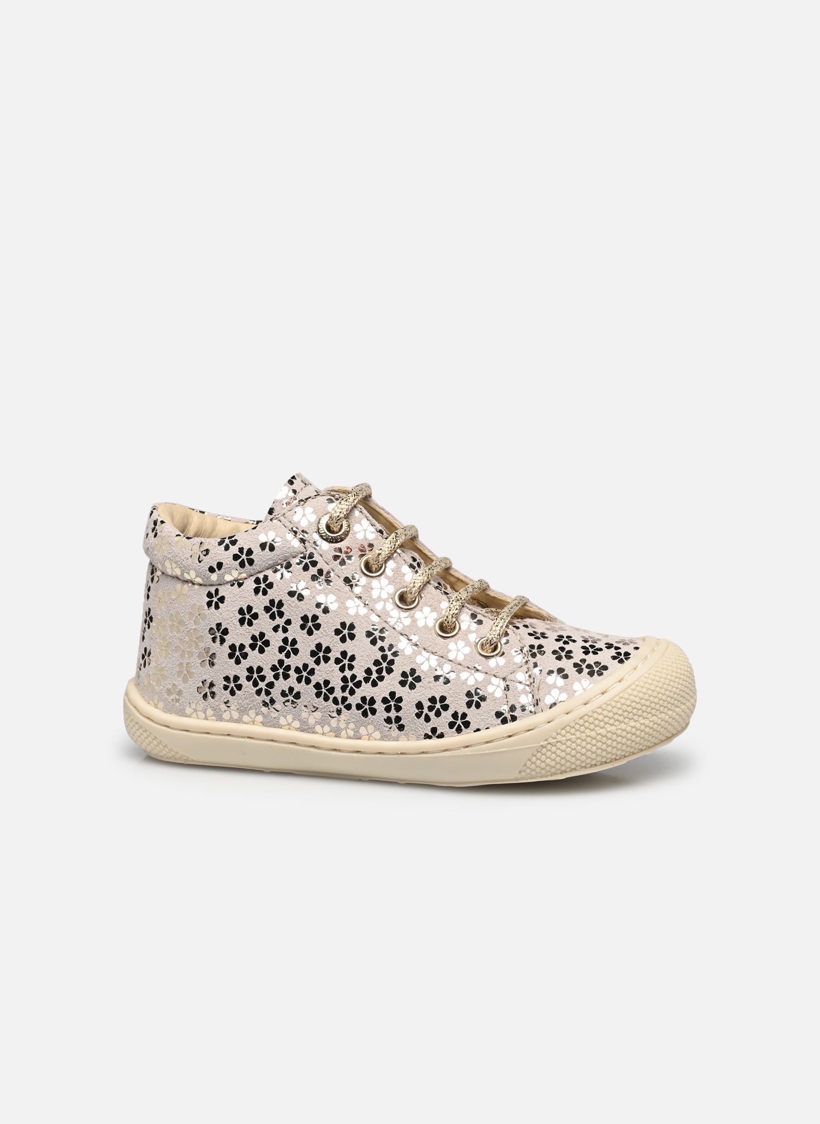 Babyschoenen Cocoon meisjes goud en brons Naturino Babyschoenen Cocoon meisjes goud en brons SUEDE PANSY BEIGE