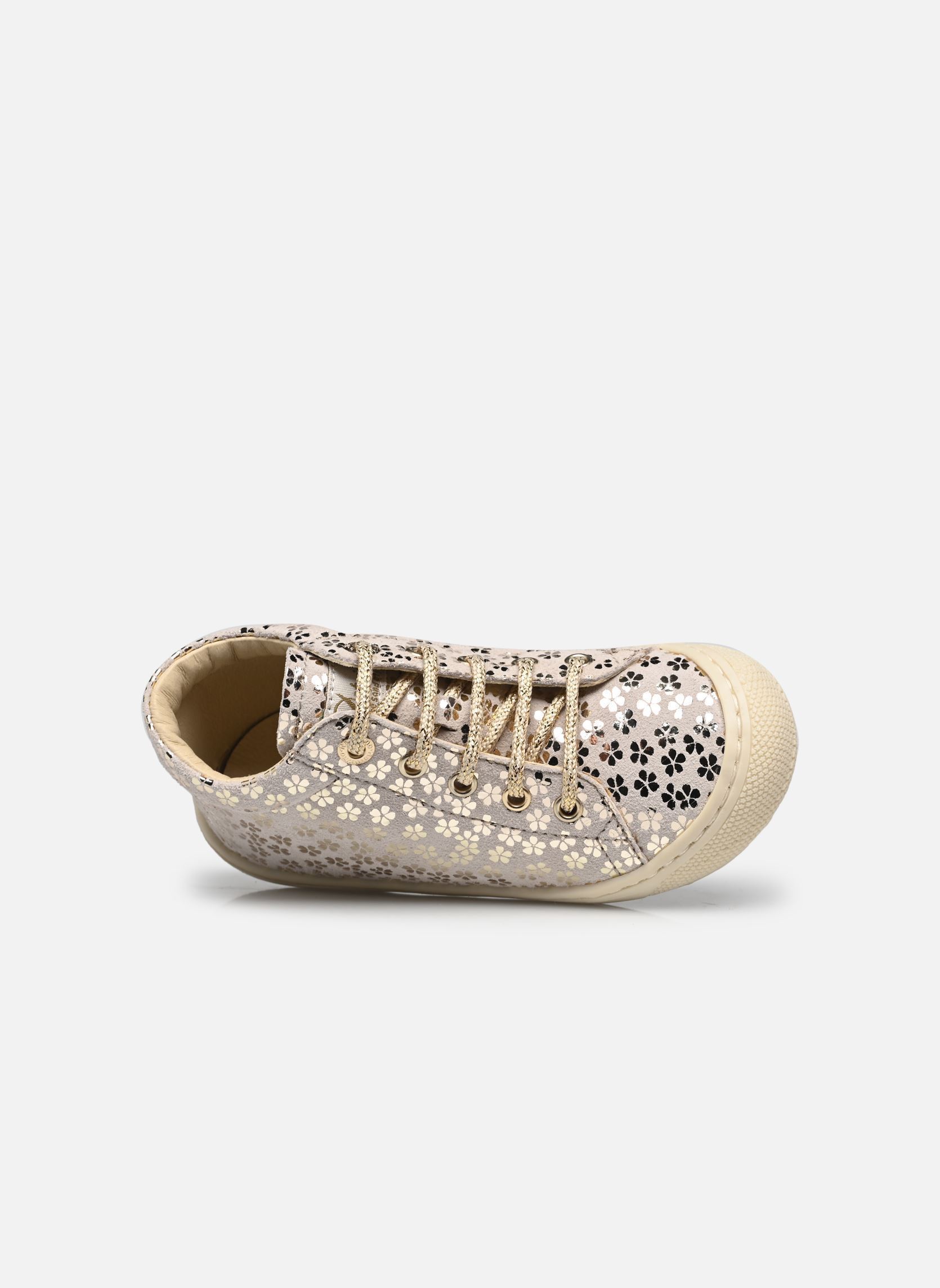 Babyschoenen Cocoon meisjes goud en brons Naturino Babyschoenen Cocoon meisjes goud en brons SUEDE PANSY BEIGE