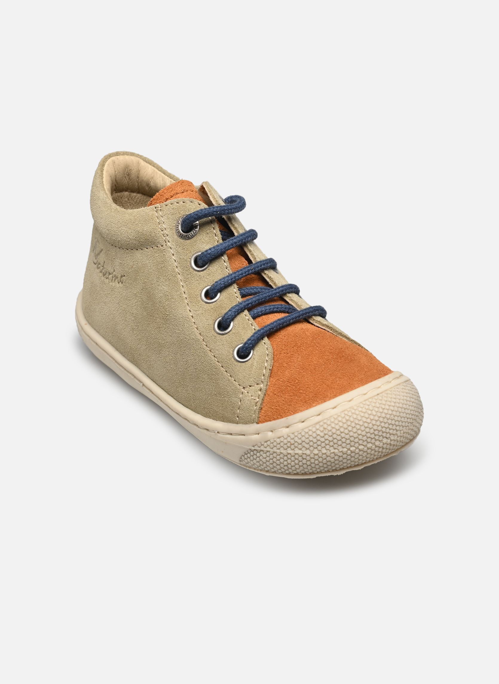 Chaussures premiers pas Cocoon garçon multicolore Naturino Chaussures premiers pas Cocoon garçon multicolore SUEDE SOLE BONE STONE WARM ORA