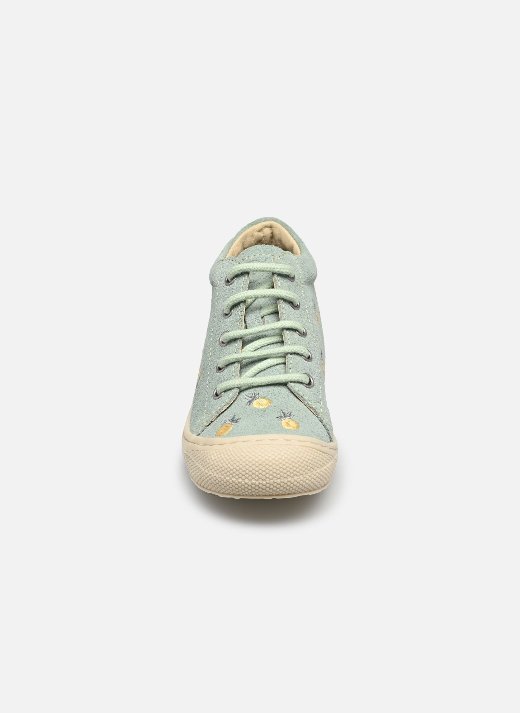 Chaussures premiers pas Cocoon fille vert Naturino Chaussures premiers pas Cocoon fille vert EMBR PINEAPPLE SUEDE MINT