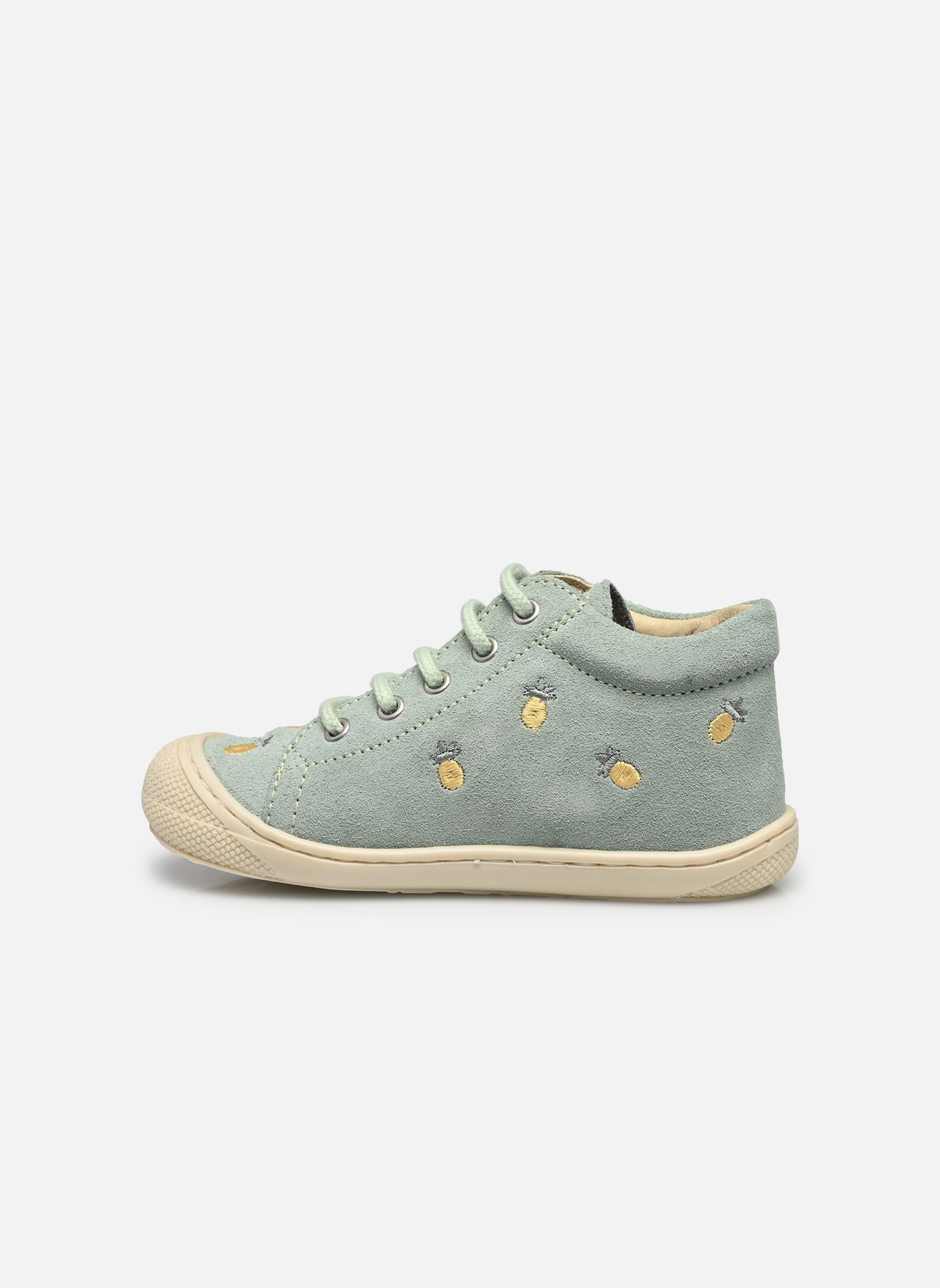 Chaussures premiers pas Cocoon fille vert Naturino Chaussures premiers pas Cocoon fille vert EMBR PINEAPPLE SUEDE MINT