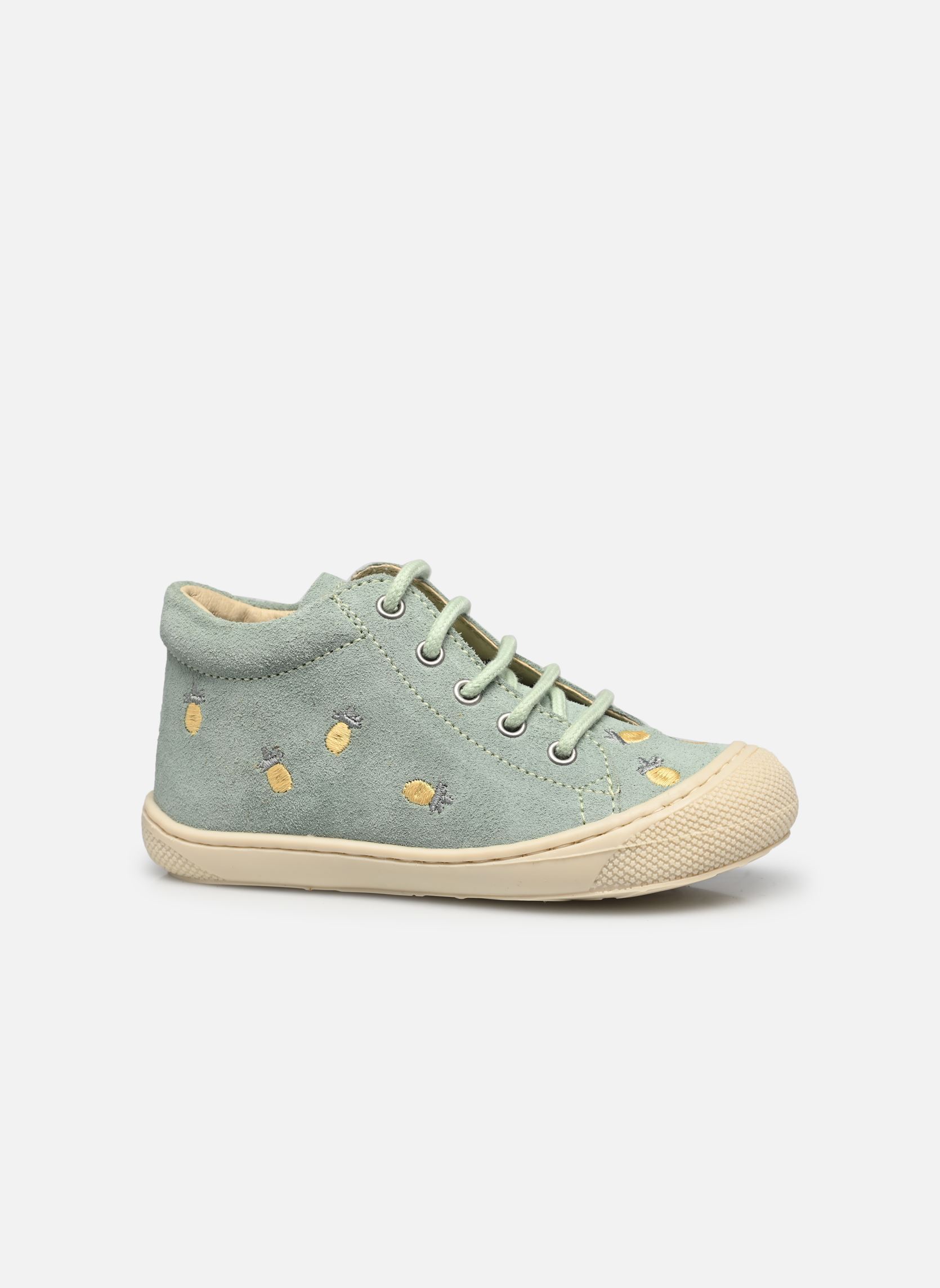Chaussures premiers pas Cocoon fille vert Naturino Chaussures premiers pas Cocoon fille vert EMBR PINEAPPLE SUEDE MINT