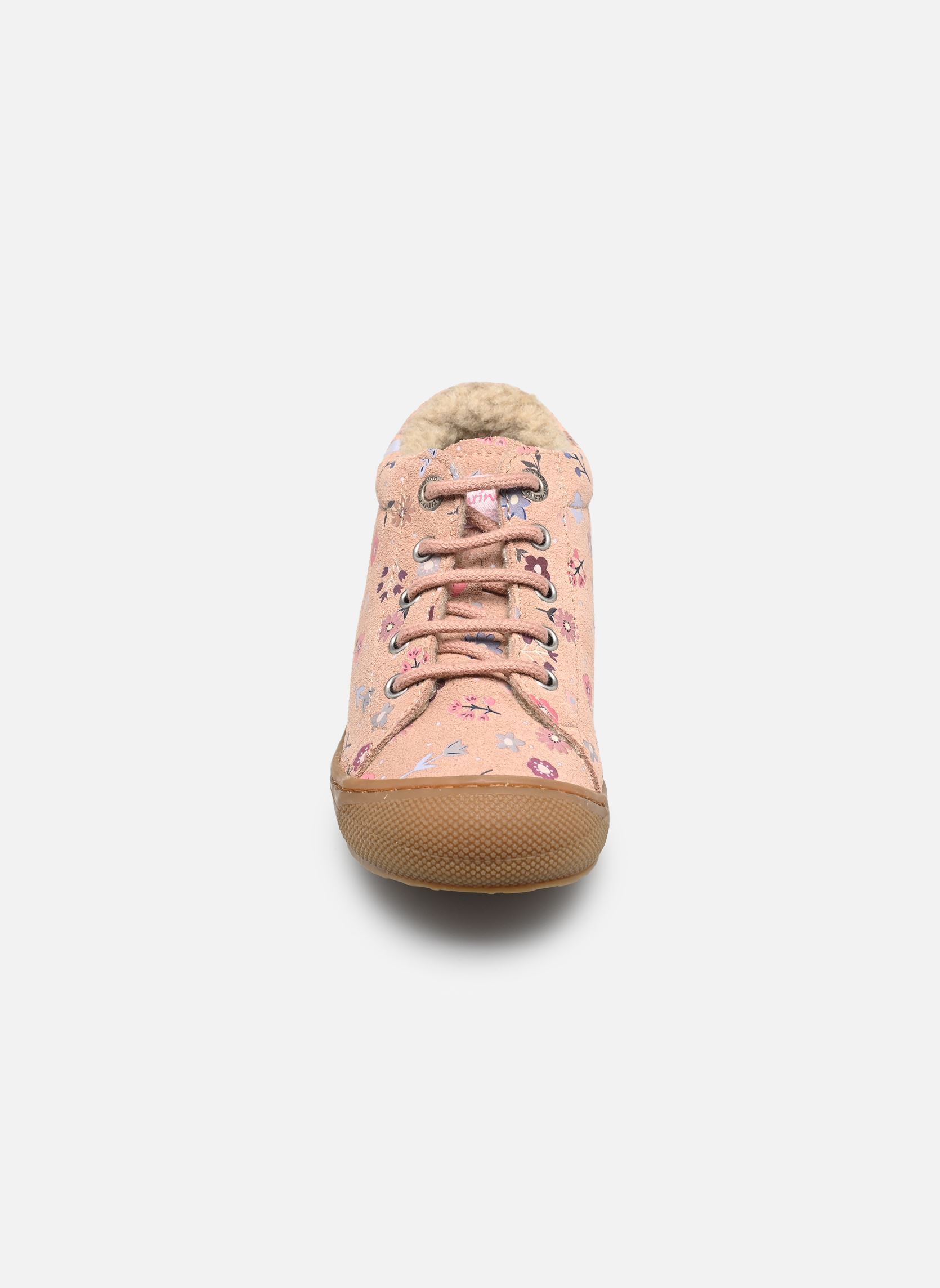 Chaussures premiers pas Cocoon fille rose Naturino Chaussures premiers pas Cocoon fille rose SUEDE PR.BONNY LIN.WOOL ROSE