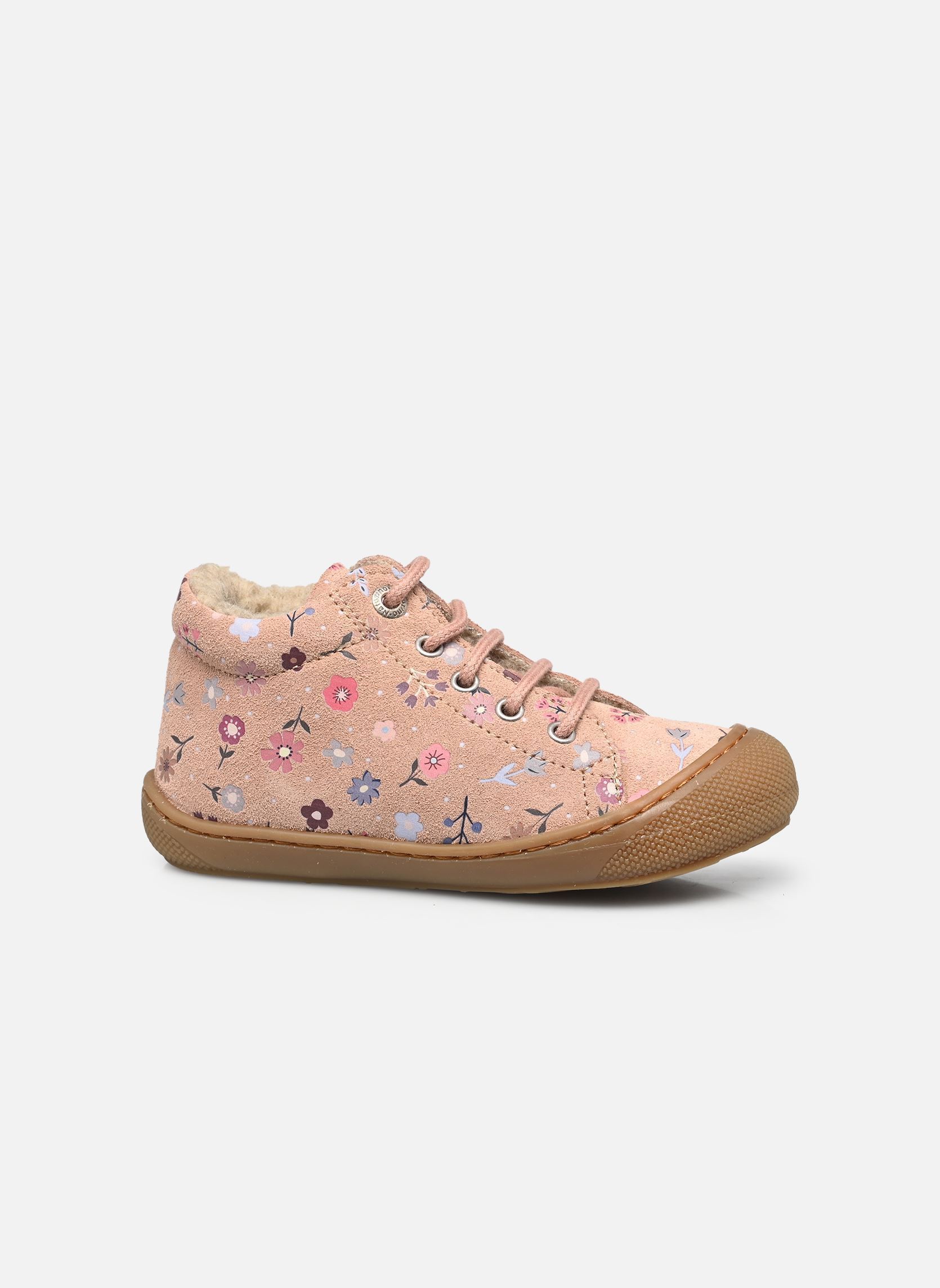 Chaussures premiers pas Cocoon fille rose Naturino Chaussures premiers pas Cocoon fille rose SUEDE PR.BONNY LIN.WOOL ROSE