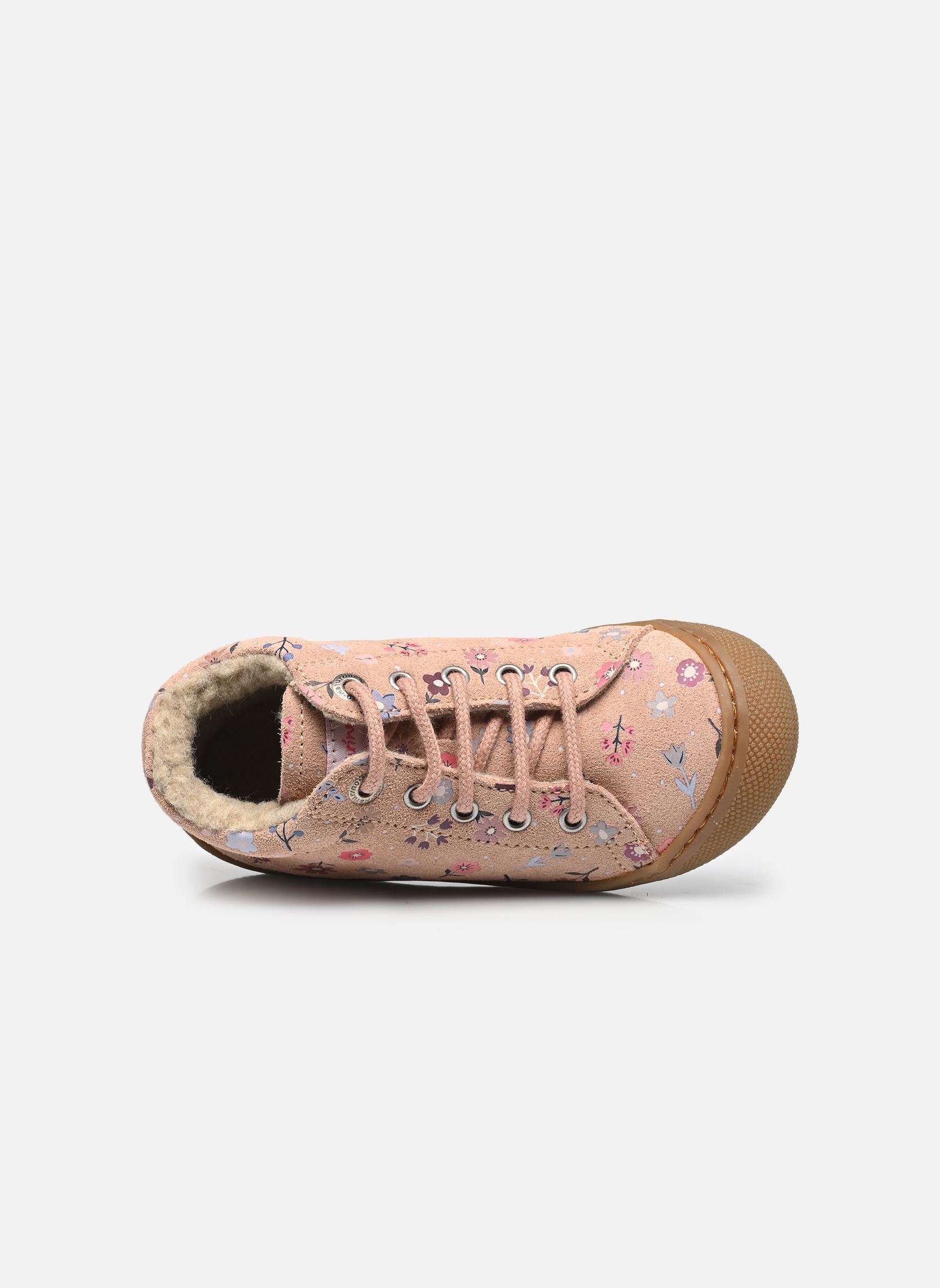 Chaussures premiers pas Cocoon fille rose Naturino Chaussures premiers pas Cocoon fille rose SUEDE PR.BONNY LIN.WOOL ROSE