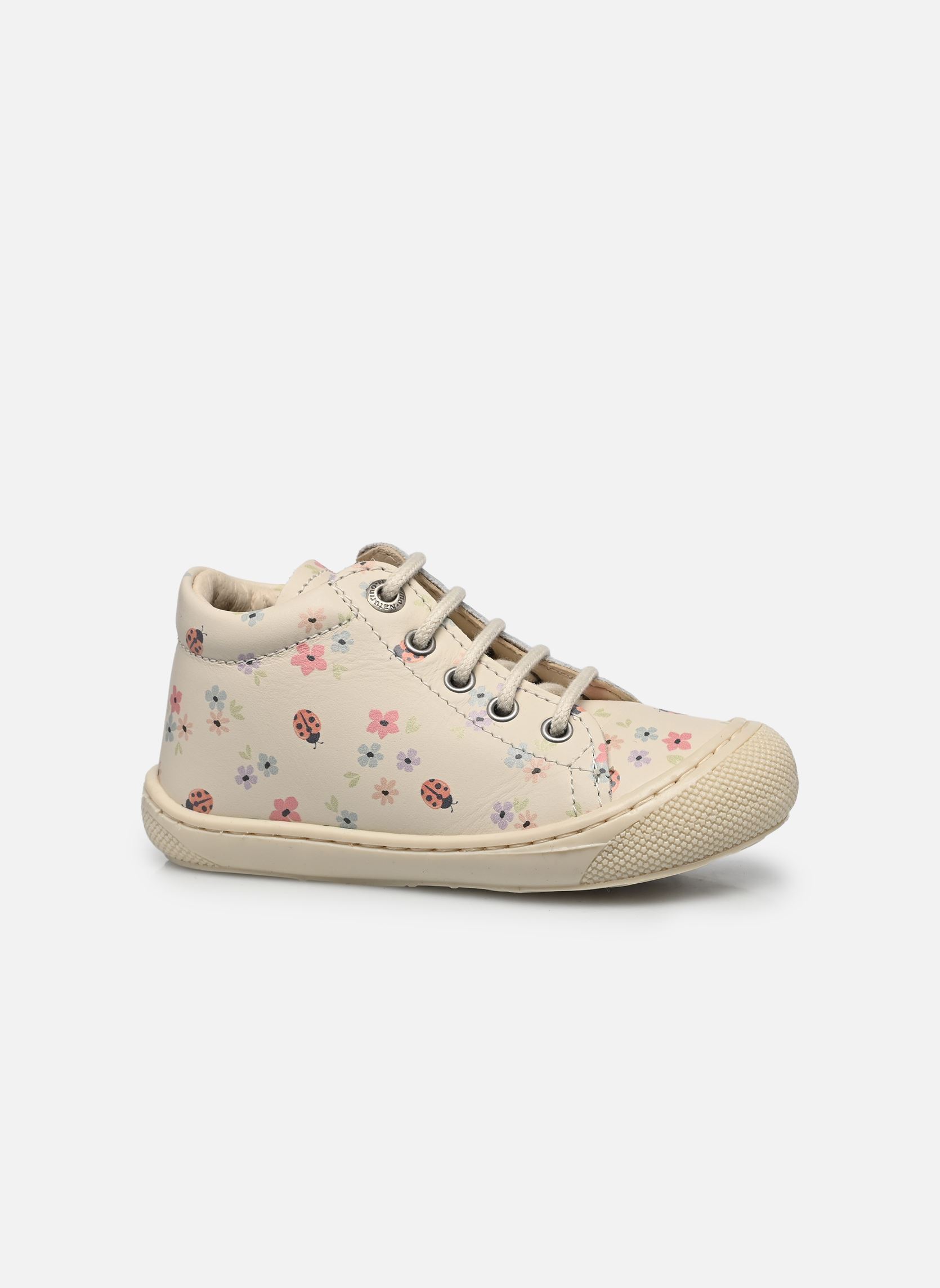 Chaussures premiers pas Cocoon fille blanc Naturino Chaussures premiers pas Cocoon fille blanc CALF PR.JUNE MILK