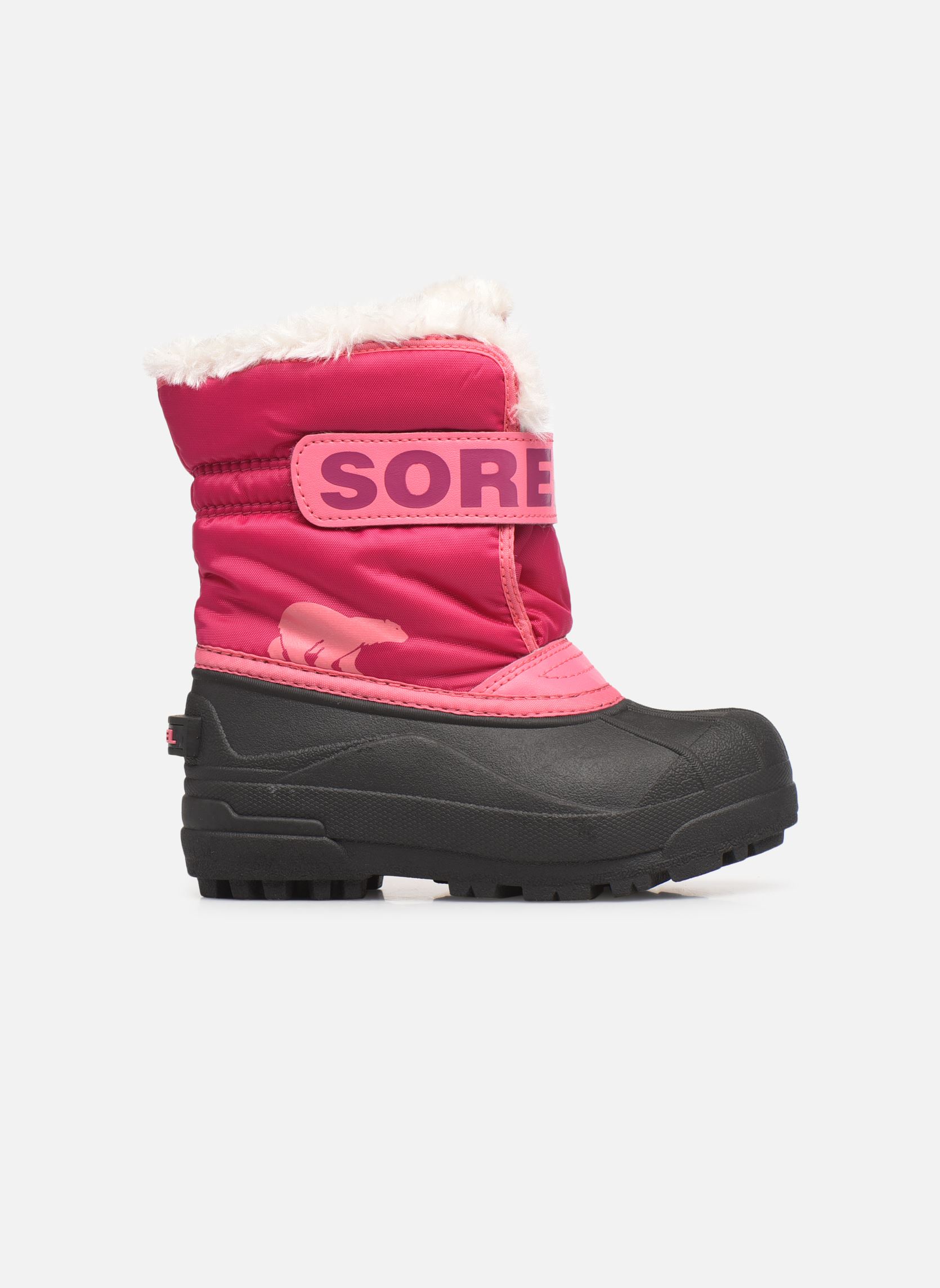 Bottes de neige Snow Commander fille rose Sorel Bottes de neige Snow Commander fille rose TROPIC PINK, DEEP BLUSH