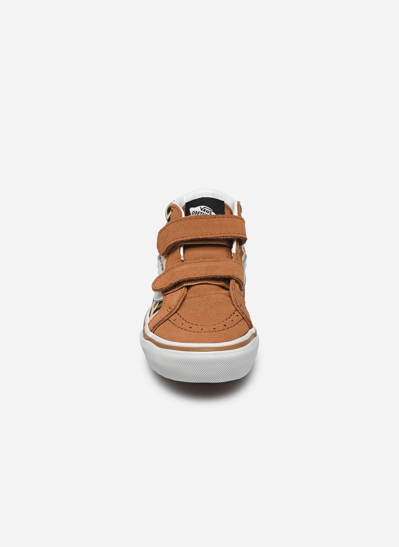 Niedrige Sneaker SK8-Mid Reissue V mädchen braun Vans Niedrige Sneaker SK8-Mid Reissue V mädchen braun LEOPARD GLITTER BROWN/TRUE WHI