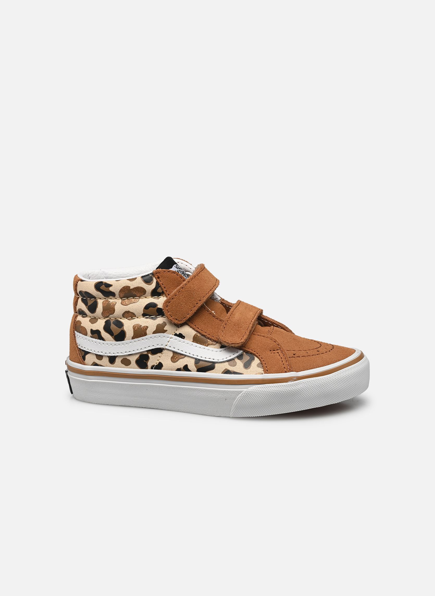 Niedrige Sneaker SK8-Mid Reissue V mädchen braun Vans Niedrige Sneaker SK8-Mid Reissue V mädchen braun LEOPARD GLITTER BROWN/TRUE WHI