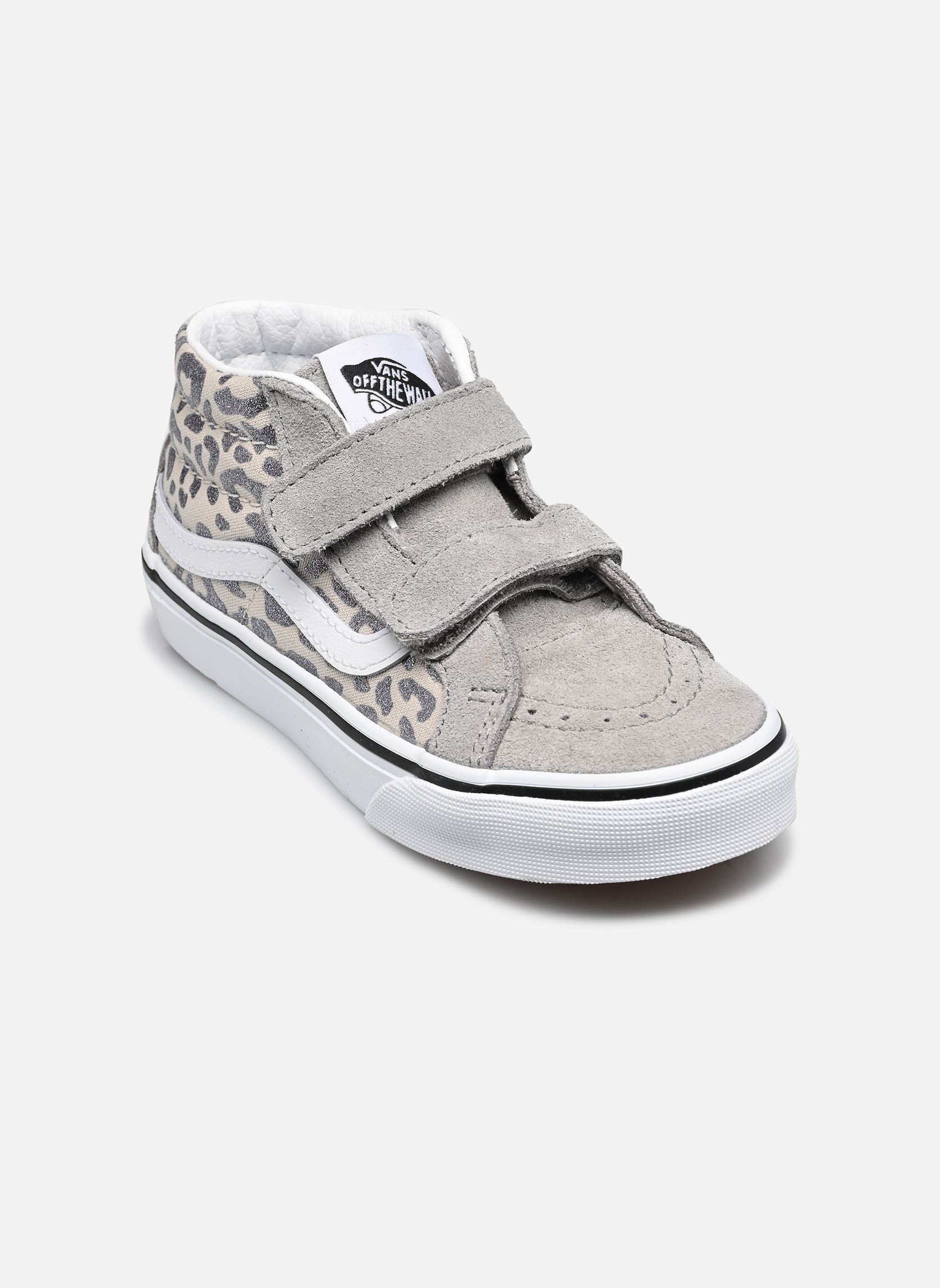 Baskets montantes enfant Vans SK8 Mid Reissue V Leopard Glitter GRAY - vue 6