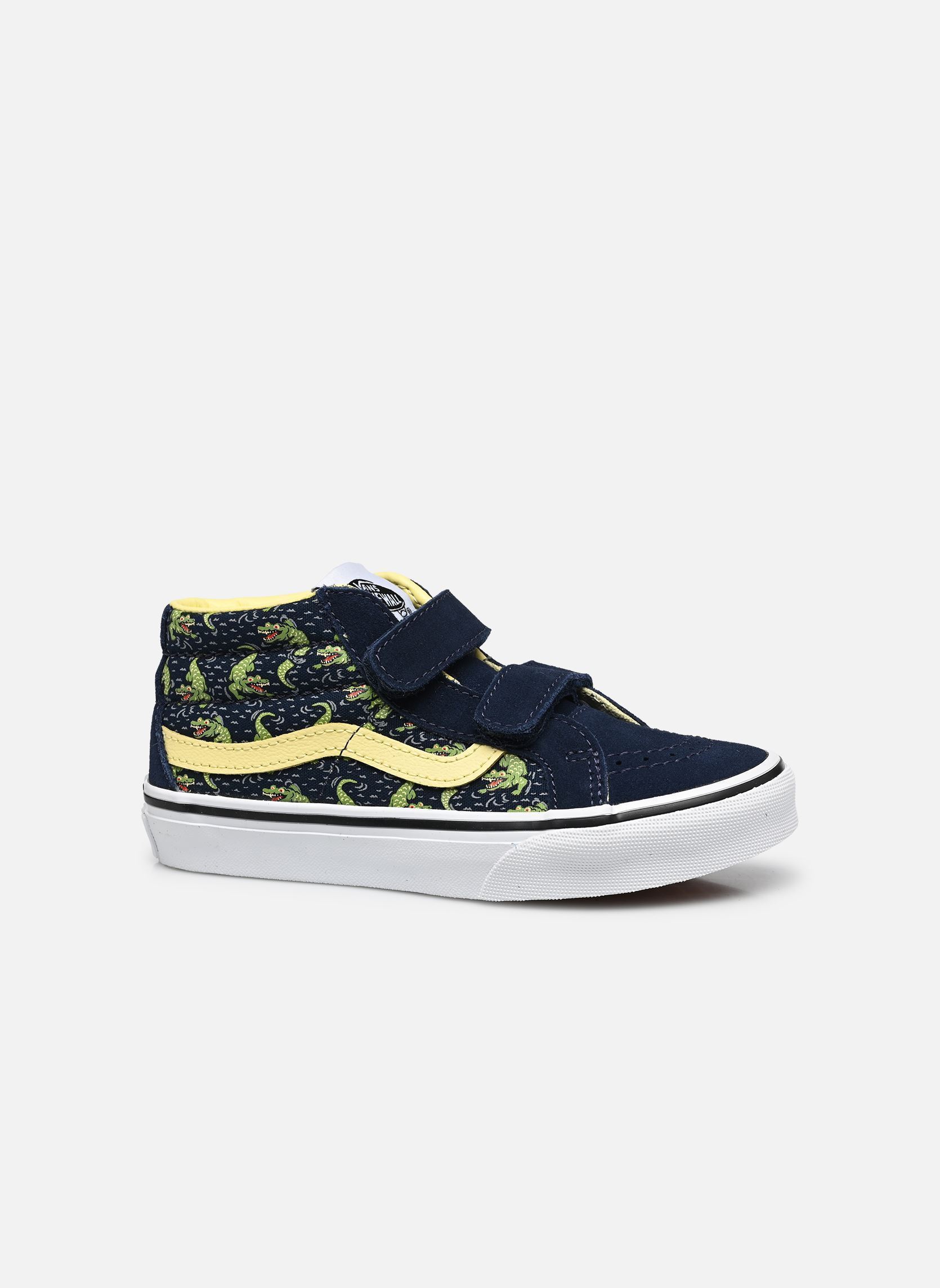 Baskets basses SK8-Mid Reissue V garçon bleu Vans Baskets basses SK8-Mid Reissue V garçon bleu YY0 - GLOW CROC NAVY/YELLOW