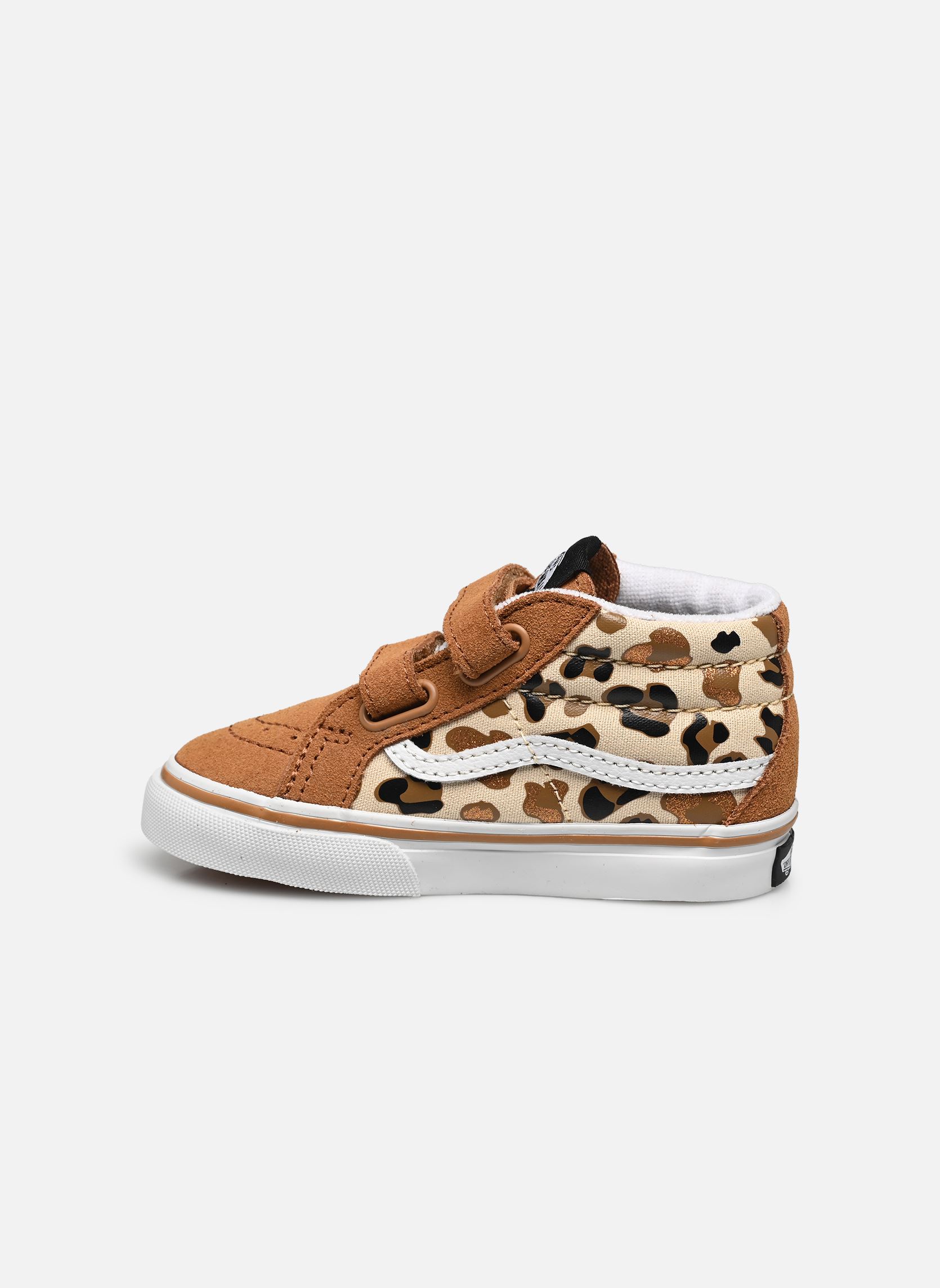 Niedrige Sneaker SK8-Mid Reissue V BB mädchen braun Vans Niedrige Sneaker SK8-Mid Reissue V BB mädchen braun LEOPARD GLITTER BROWN/TRUE WHI