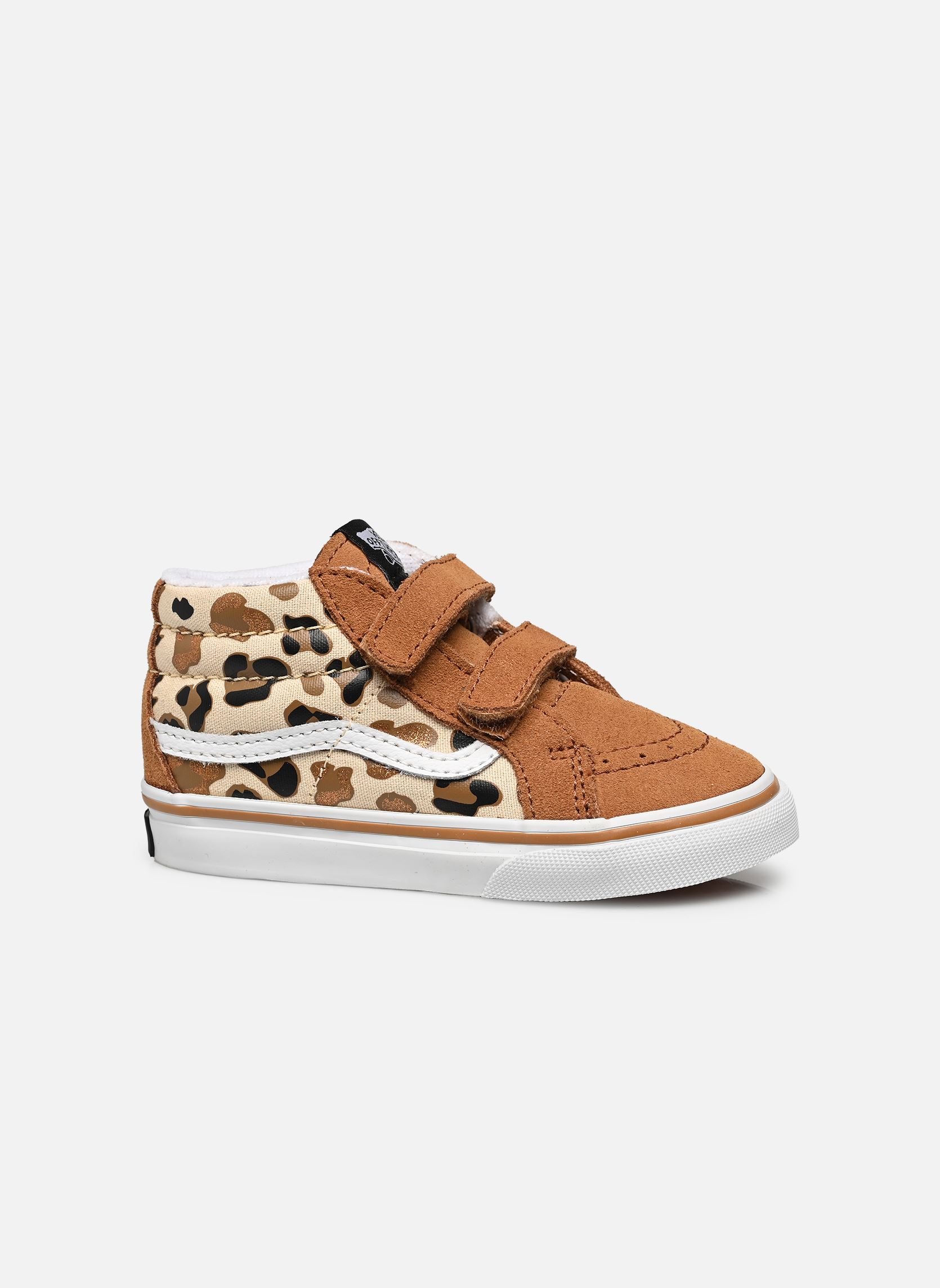 Niedrige Sneaker SK8-Mid Reissue V BB mädchen braun Vans Niedrige Sneaker SK8-Mid Reissue V BB mädchen braun LEOPARD GLITTER BROWN/TRUE WHI