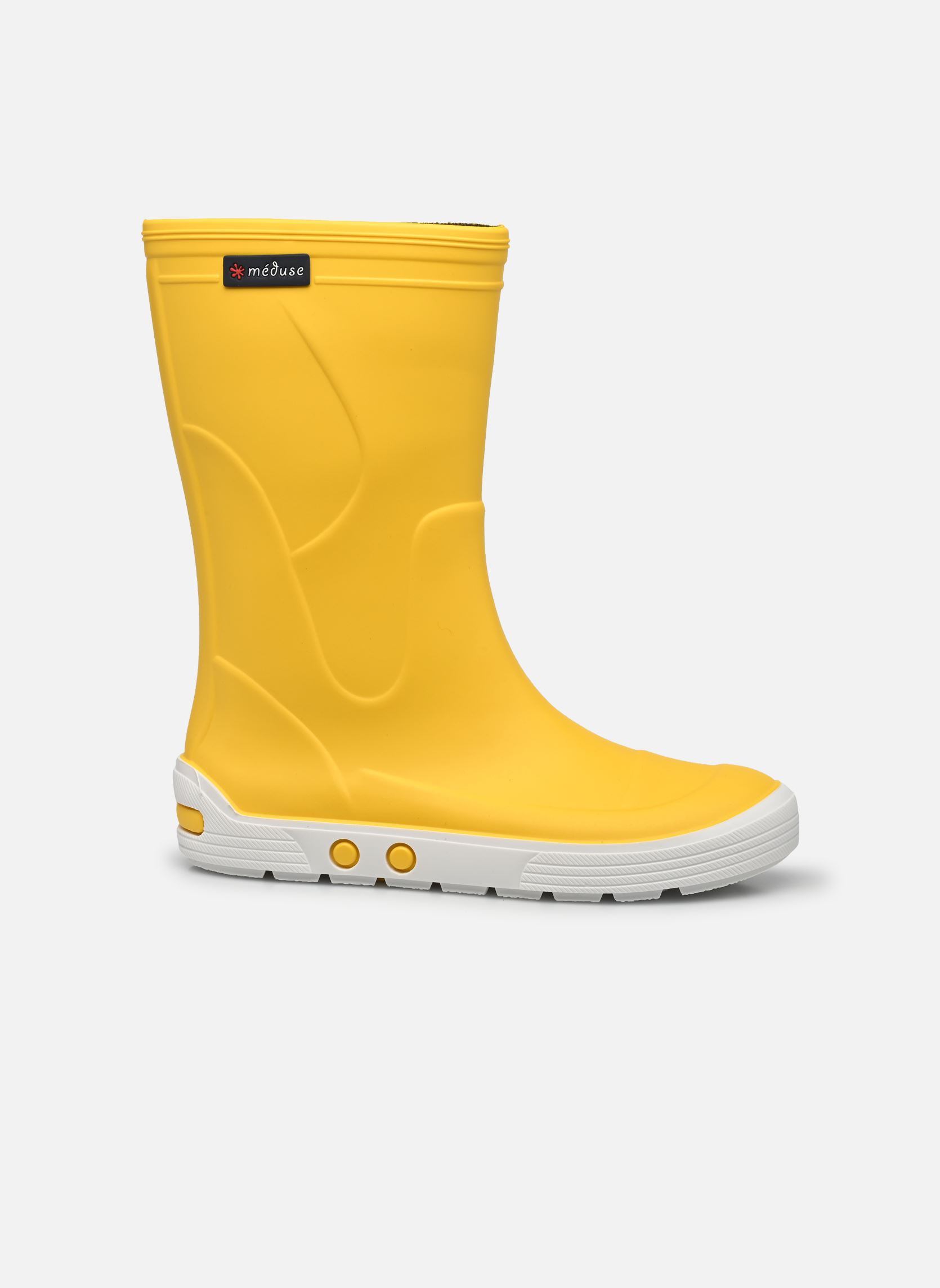 Regenlaarzen Airport geel Méduse Regenlaarzen Airport geel JAUNE BLANC