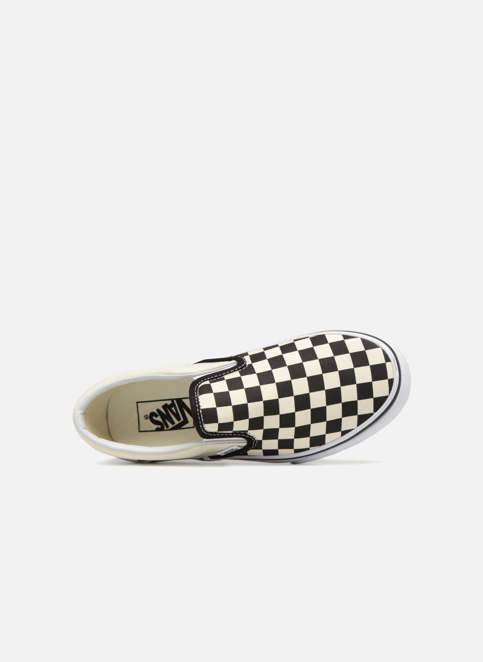 Leinen-Sneaker Classic Slip-On Platform damen schwarz Vans Leinen-Sneaker Classic Slip-On Platform damen schwarz BLACK AND WHITE CHECKERWHITE