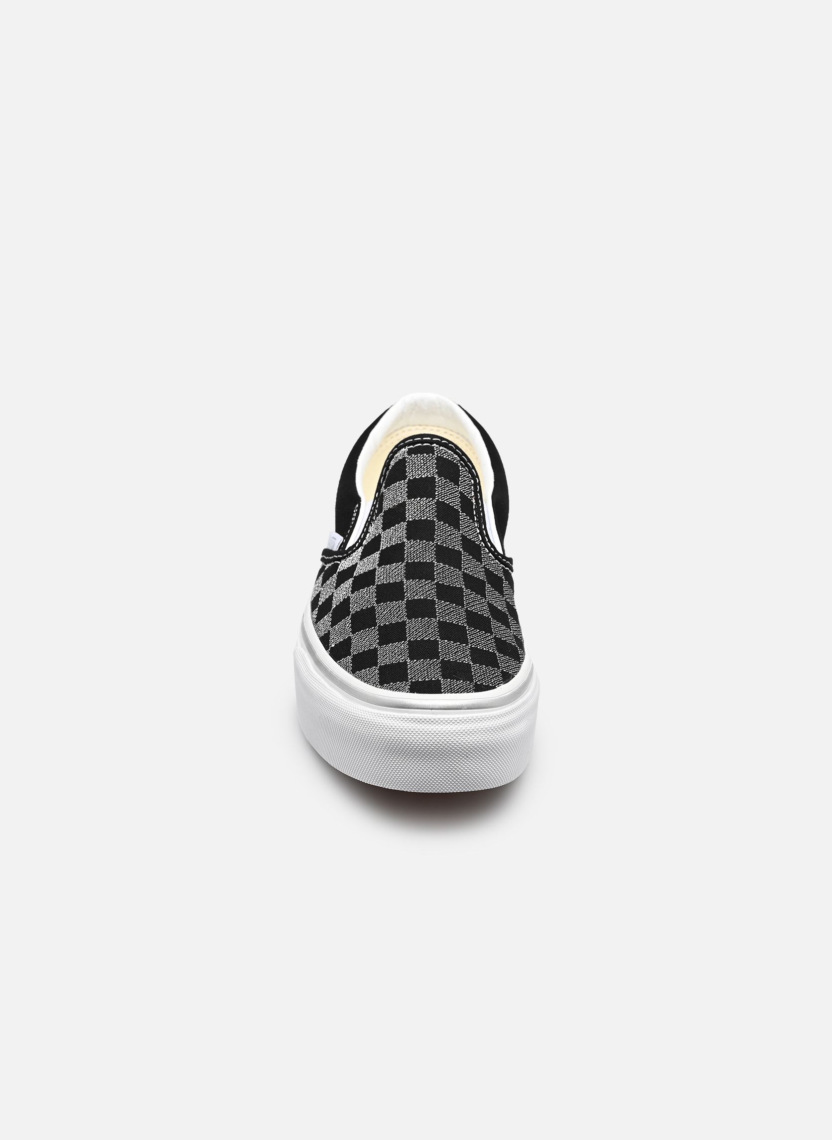 Print sneakers Classic Slip-On Platform dames zwart Vans Print sneakers Classic Slip-On Platform dames zwart METALLIC CHECKRBRD BLACK