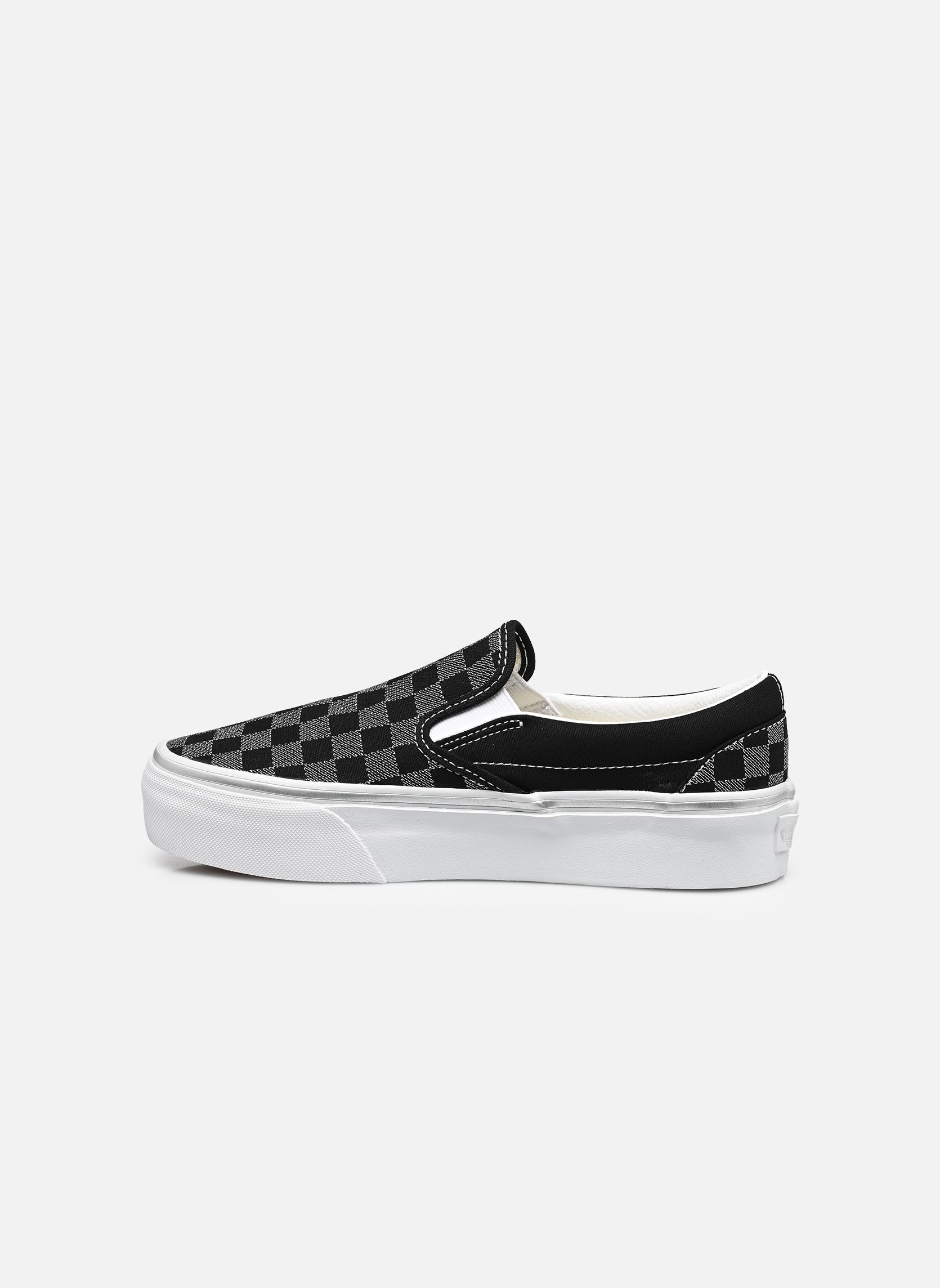 Print sneakers Classic Slip-On Platform dames zwart Vans Print sneakers Classic Slip-On Platform dames zwart METALLIC CHECKRBRD BLACK